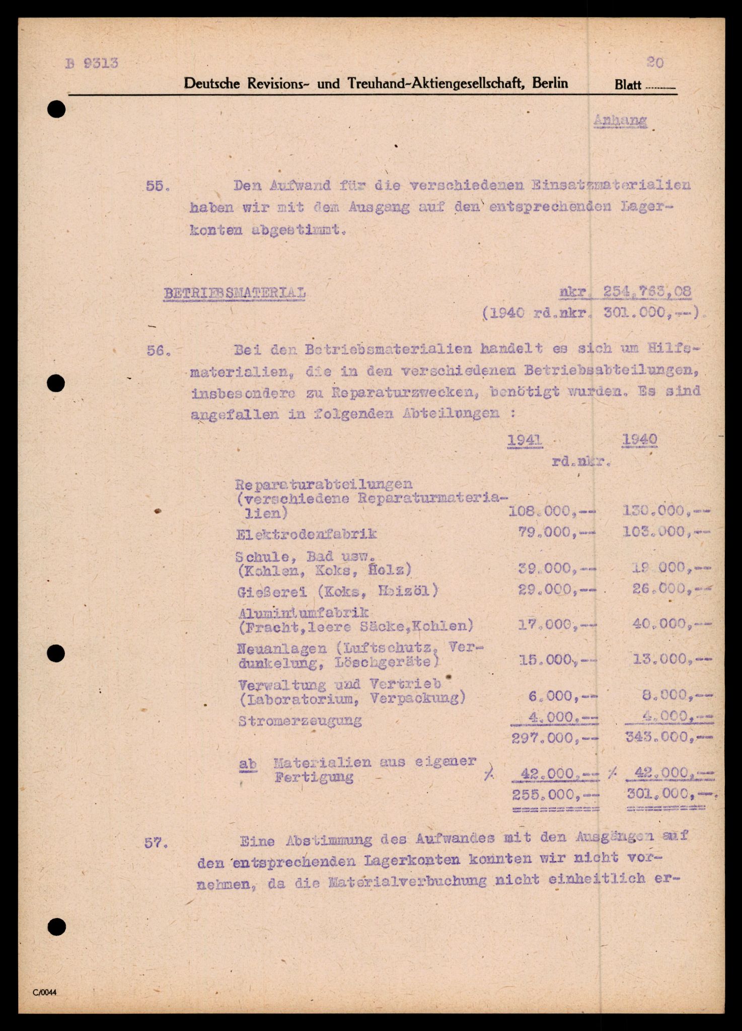 Forsvarets Overkommando. 2 kontor. Arkiv 11.4. Spredte tyske arkivsaker, AV/RA-RAFA-7031/D/Dar/Darc/L0030: Tyske oppgaver over norske industribedrifter, 1940-1943, s. 134