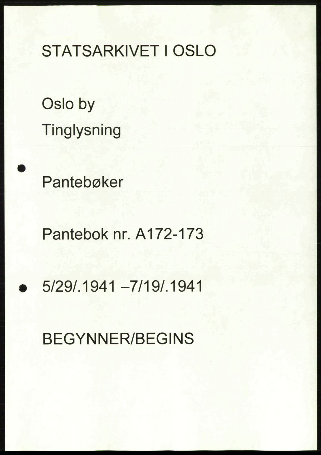 Aker herredsskriveri, SAO/A-10896/G/Gb/Gba/Gbab/L0048: Pantebok nr. A172-173, 1941-1941