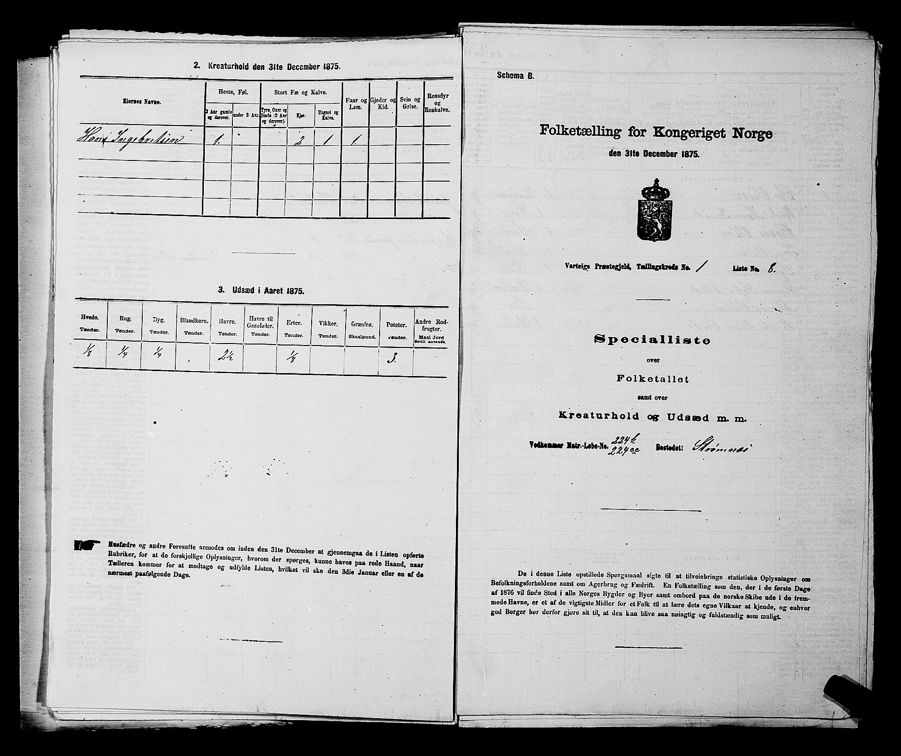 RA, Folketelling 1875 for 0114P Varteig prestegjeld, 1875, s. 32