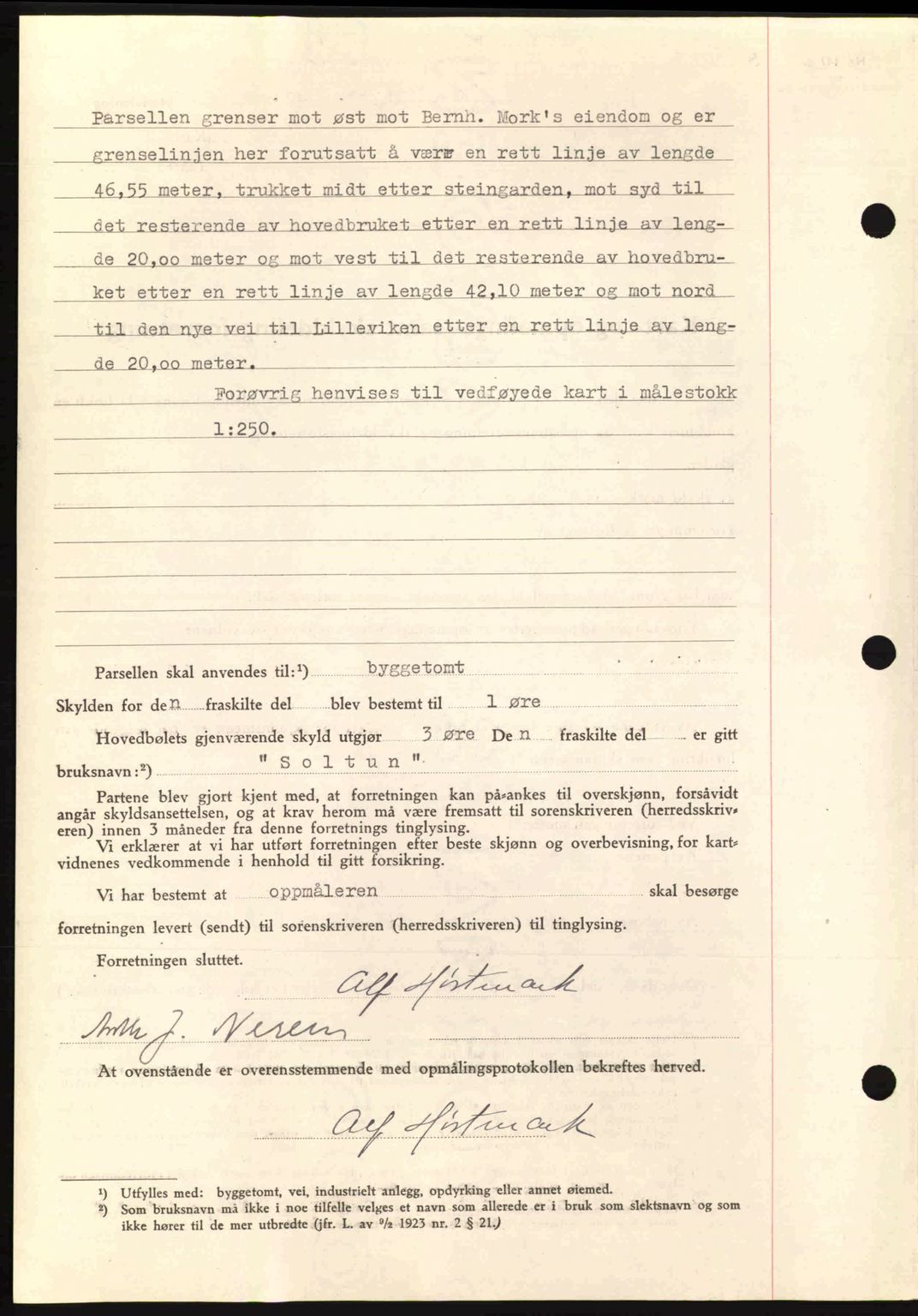 Romsdal sorenskriveri, AV/SAT-A-4149/1/2/2C: Pantebok nr. A10, 1941-1941, Dagboknr: 1020/1941