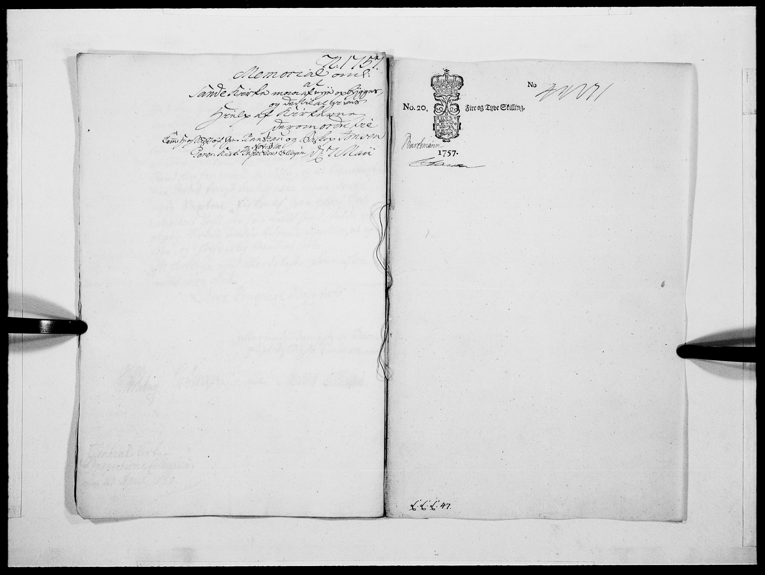 Danske Kanselli 1572-1799, AV/RA-EA-3023/F/Fc/Fcc/Fcca/L0173: Norske innlegg 1572-1799, 1757, s. 278