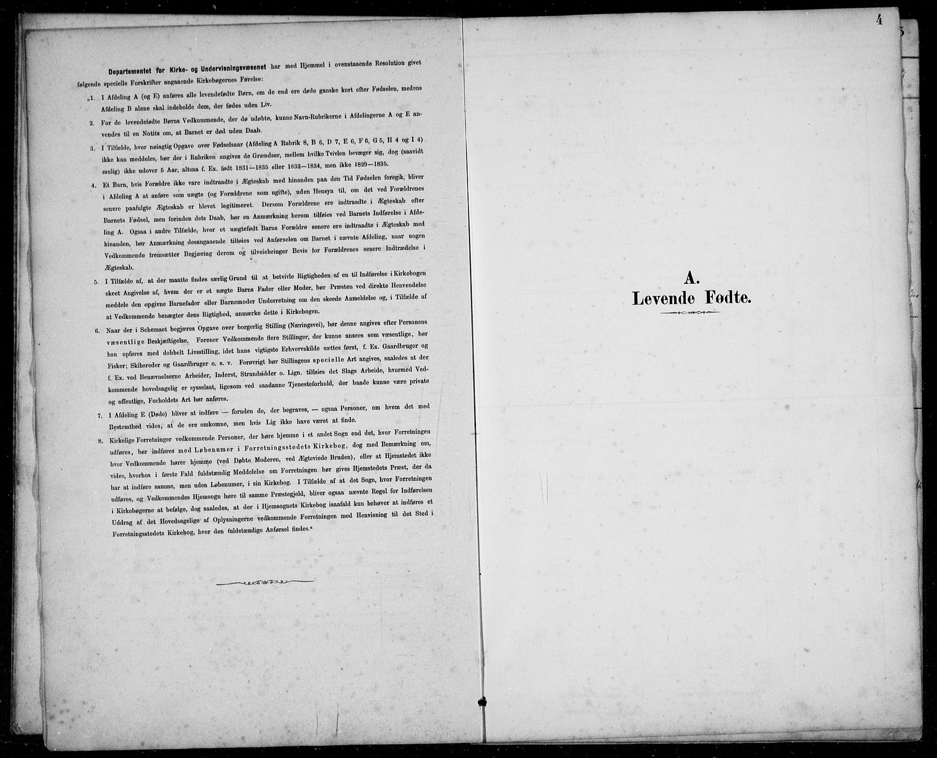Innvik sokneprestembete, SAB/A-80501: Klokkerbok nr. A 3, 1886-1912, s. 4