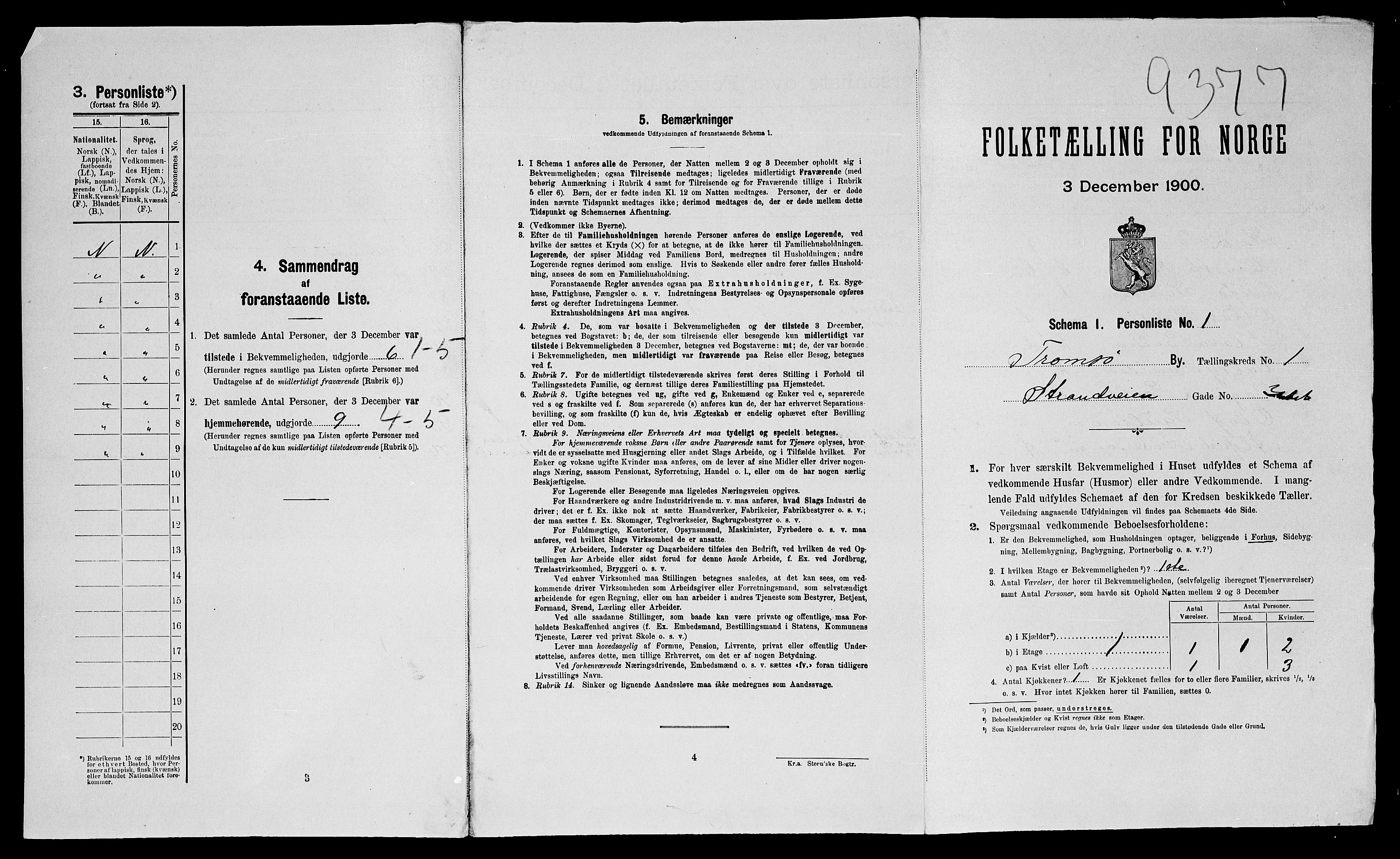 SATØ, Folketelling 1900 for 1902 Tromsø kjøpstad, 1900, s. 88