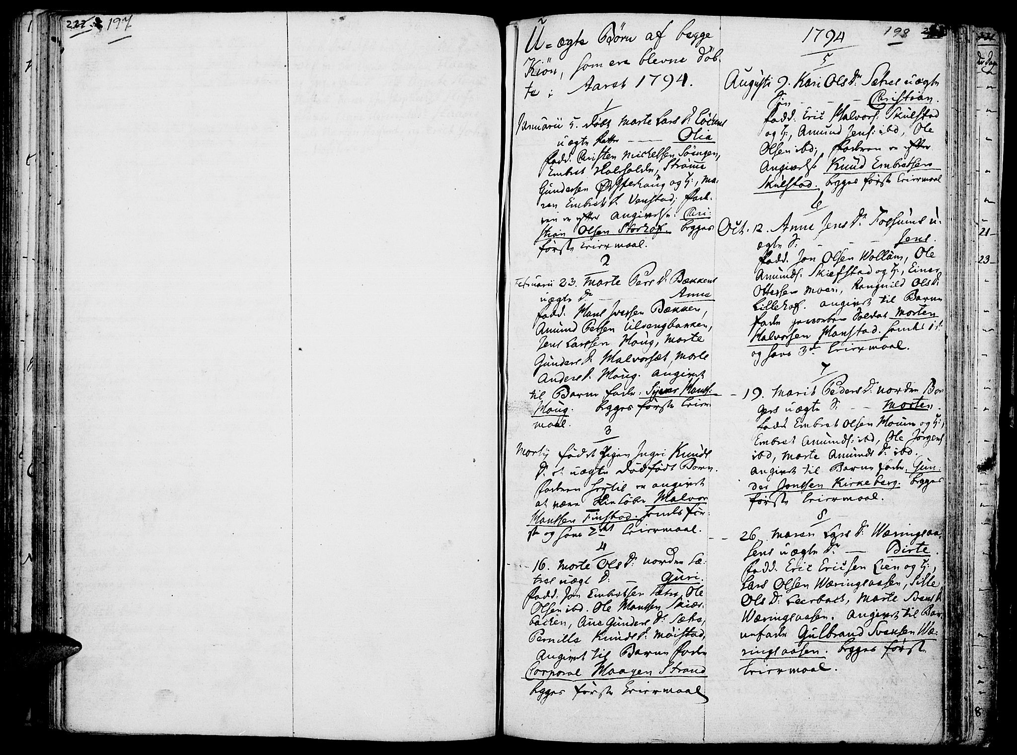 Elverum prestekontor, AV/SAH-PREST-044/H/Ha/Haa/L0006: Ministerialbok nr. 6, 1794-1814, s. 197-198