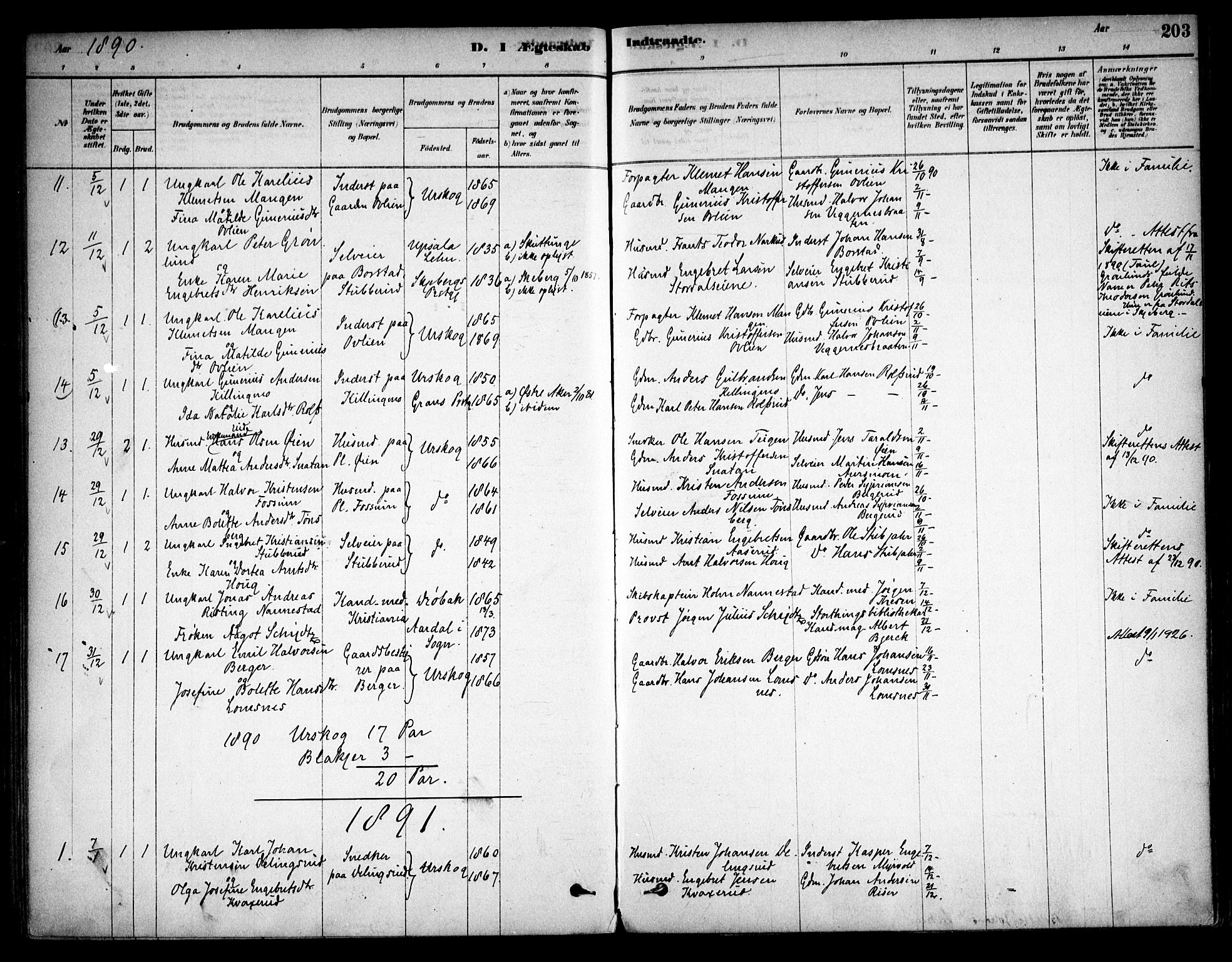 Aurskog prestekontor Kirkebøker, AV/SAO-A-10304a/F/Fa/L0008: Ministerialbok nr. I 8, 1878-1937, s. 203