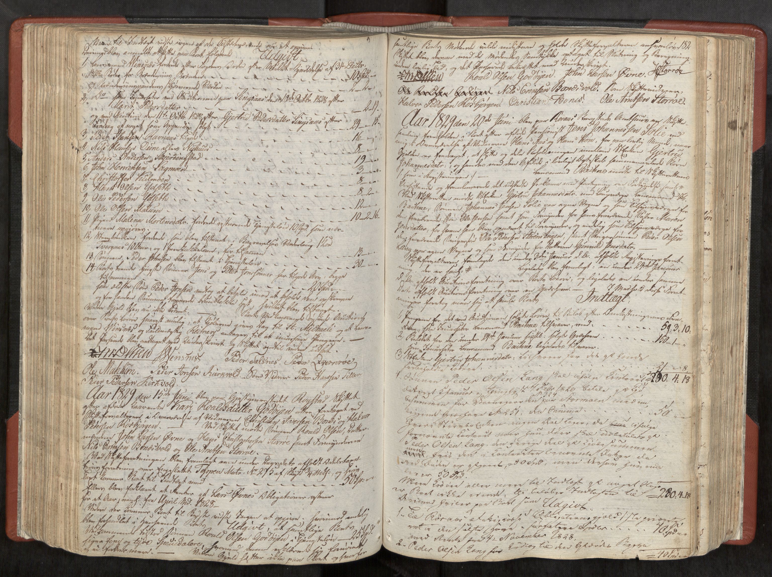 Gauldal sorenskriveri, AV/SAT-A-0014/1/3/3B/L0002: Skiftebehandlingsprotokoll, 1823-1836, s. 182