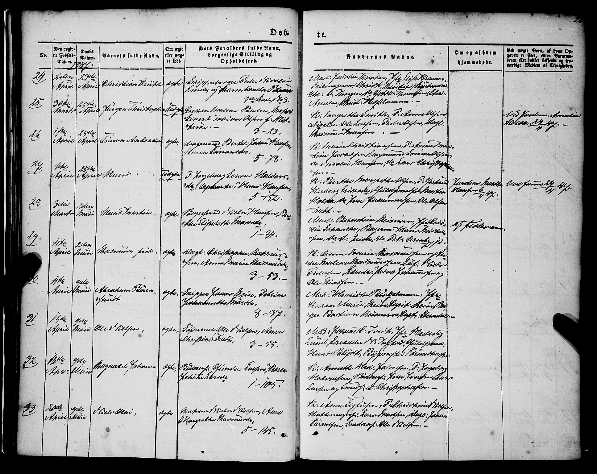 Nykirken Sokneprestembete, AV/SAB-A-77101/H/Haa/L0014: Ministerialbok nr. B 1, 1844-1858, s. 26