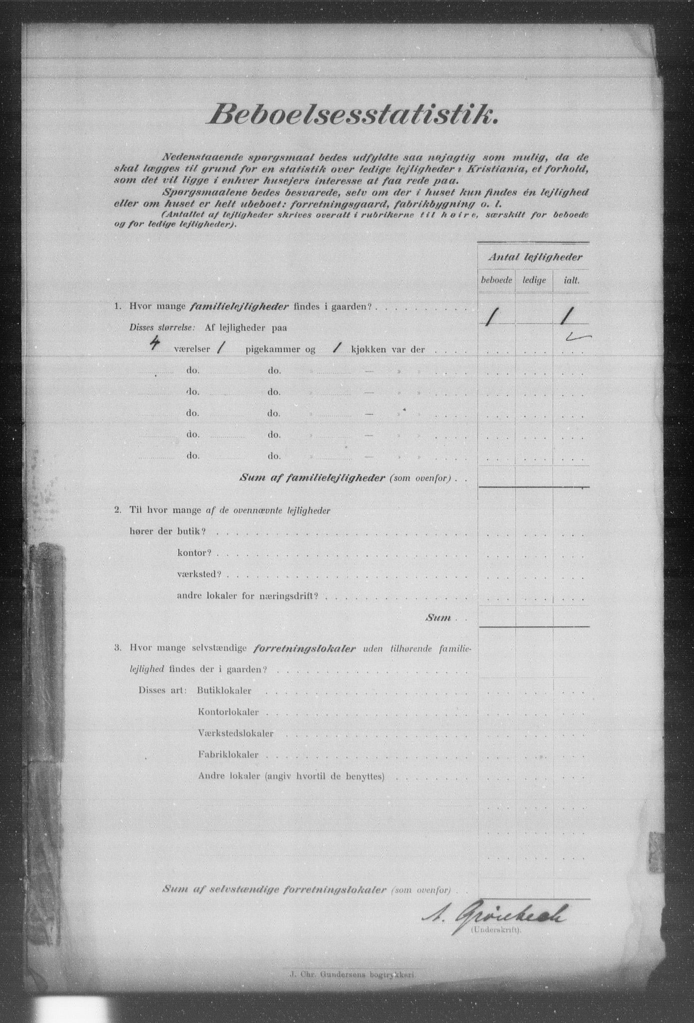 OBA, Kommunal folketelling 31.12.1903 for Kristiania kjøpstad, 1903, s. 11592