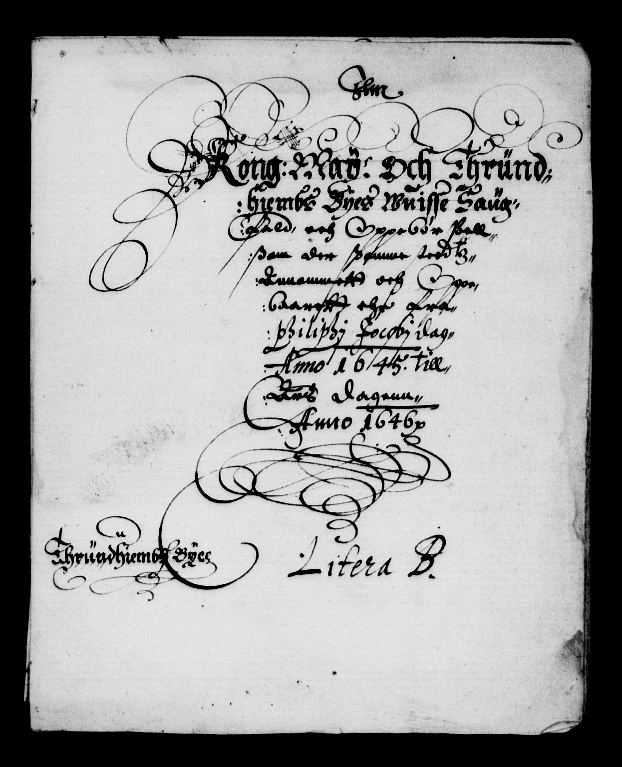 Rentekammeret inntil 1814, Reviderte regnskaper, Lensregnskaper, AV/RA-EA-5023/R/Rb/Rbw/L0083: Trondheim len, 1644-1646