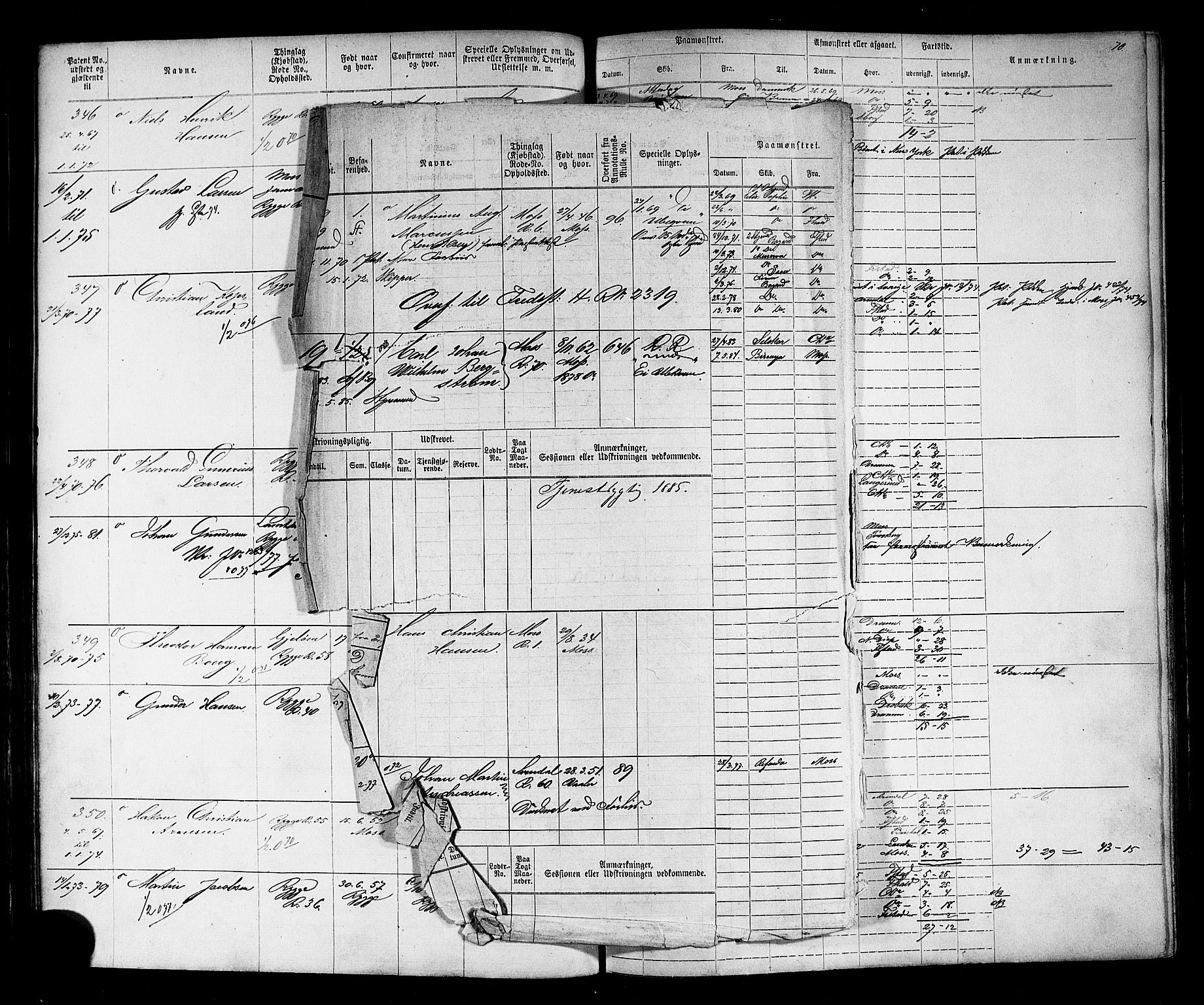 Moss mønstringskontor, AV/SAO-A-10569d/F/Fc/Fca/L0002: Annotasjonsrulle, 1868-1892, s. 79