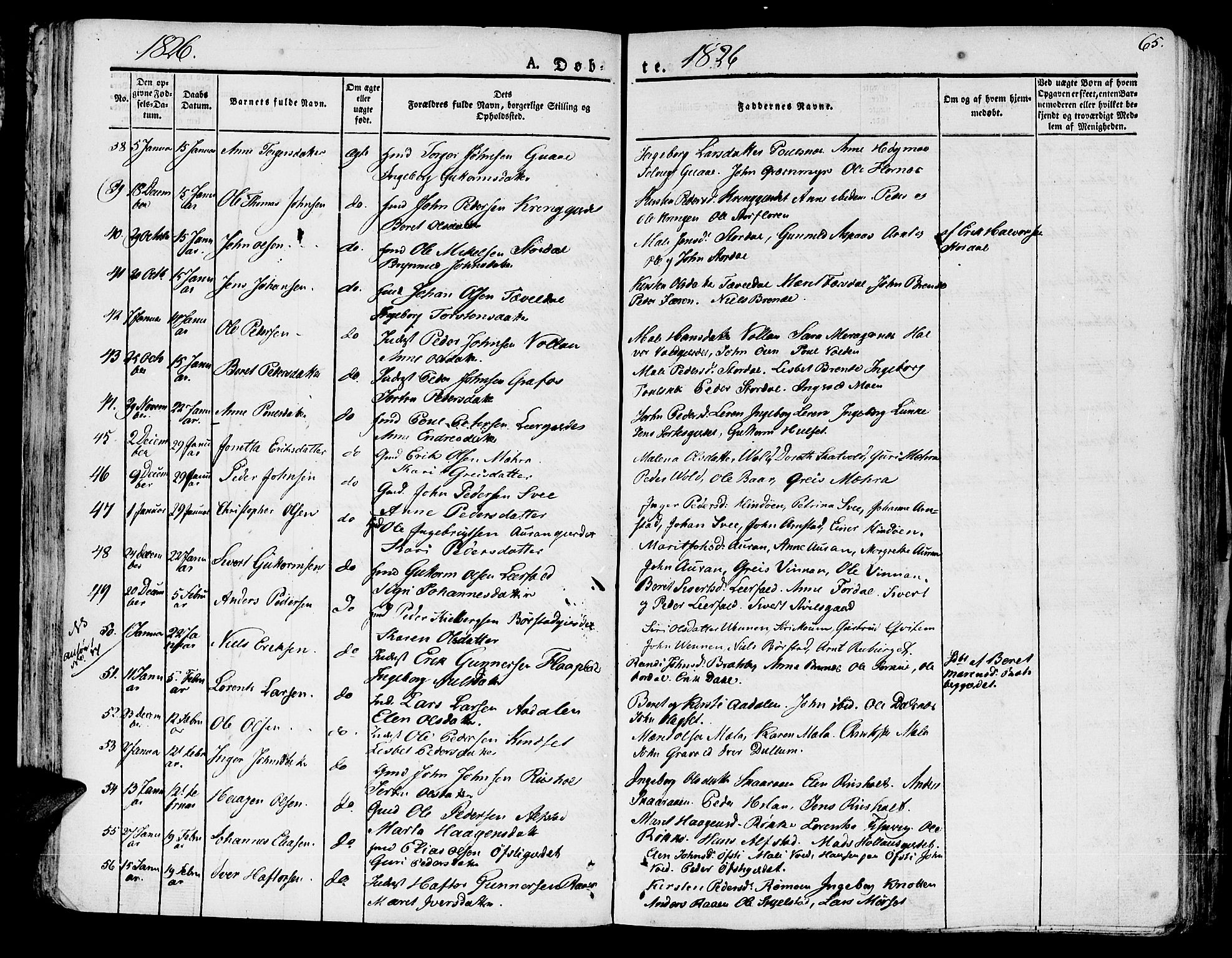 Ministerialprotokoller, klokkerbøker og fødselsregistre - Nord-Trøndelag, AV/SAT-A-1458/709/L0070: Ministerialbok nr. 709A10, 1820-1832, s. 65