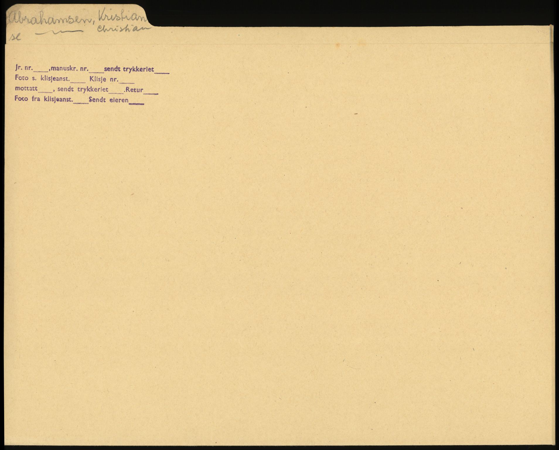 Sosialdepartementet, Våre Falne, RA/S-1708/E/Ee/L0025: Personmapper: Abelsen 01 - Amundsen, H. 65, 1945-1951, s. 239