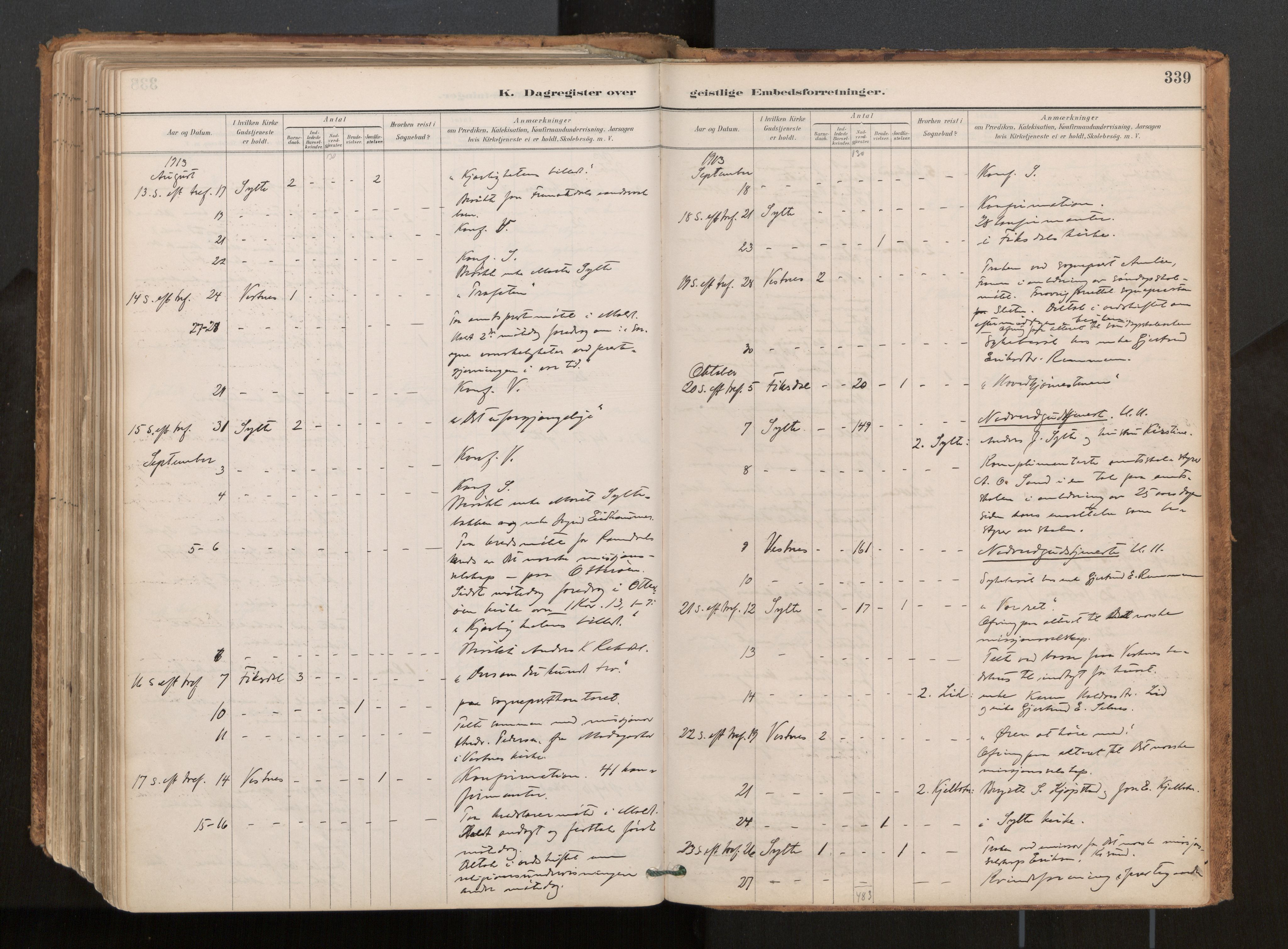 Ministerialprotokoller, klokkerbøker og fødselsregistre - Møre og Romsdal, AV/SAT-A-1454/539/L0531: Ministerialbok nr. 539A04, 1887-1913, s. 339