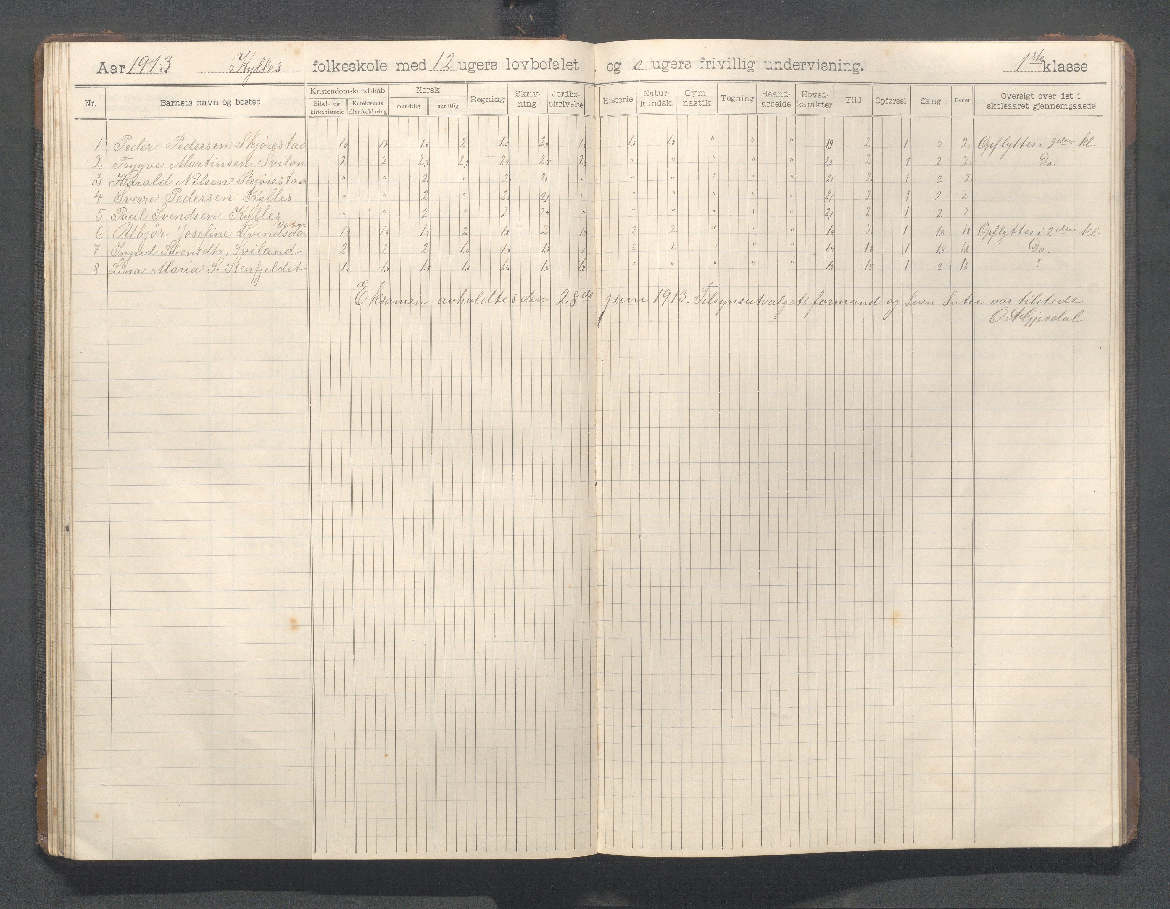 Høyland kommune - Sviland skole m.fl., IKAR/K-100091/E/L0001: Skoleprotokoll, 1906-1922, s. 46