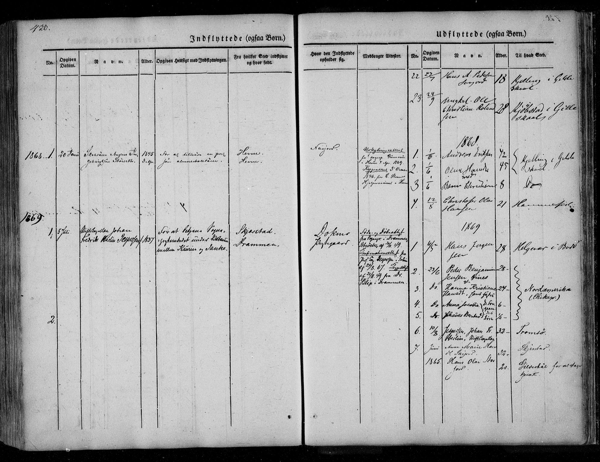 Ministerialprotokoller, klokkerbøker og fødselsregistre - Nordland, SAT/A-1459/846/L0644: Ministerialbok nr. 846A02, 1837-1872, s. 430