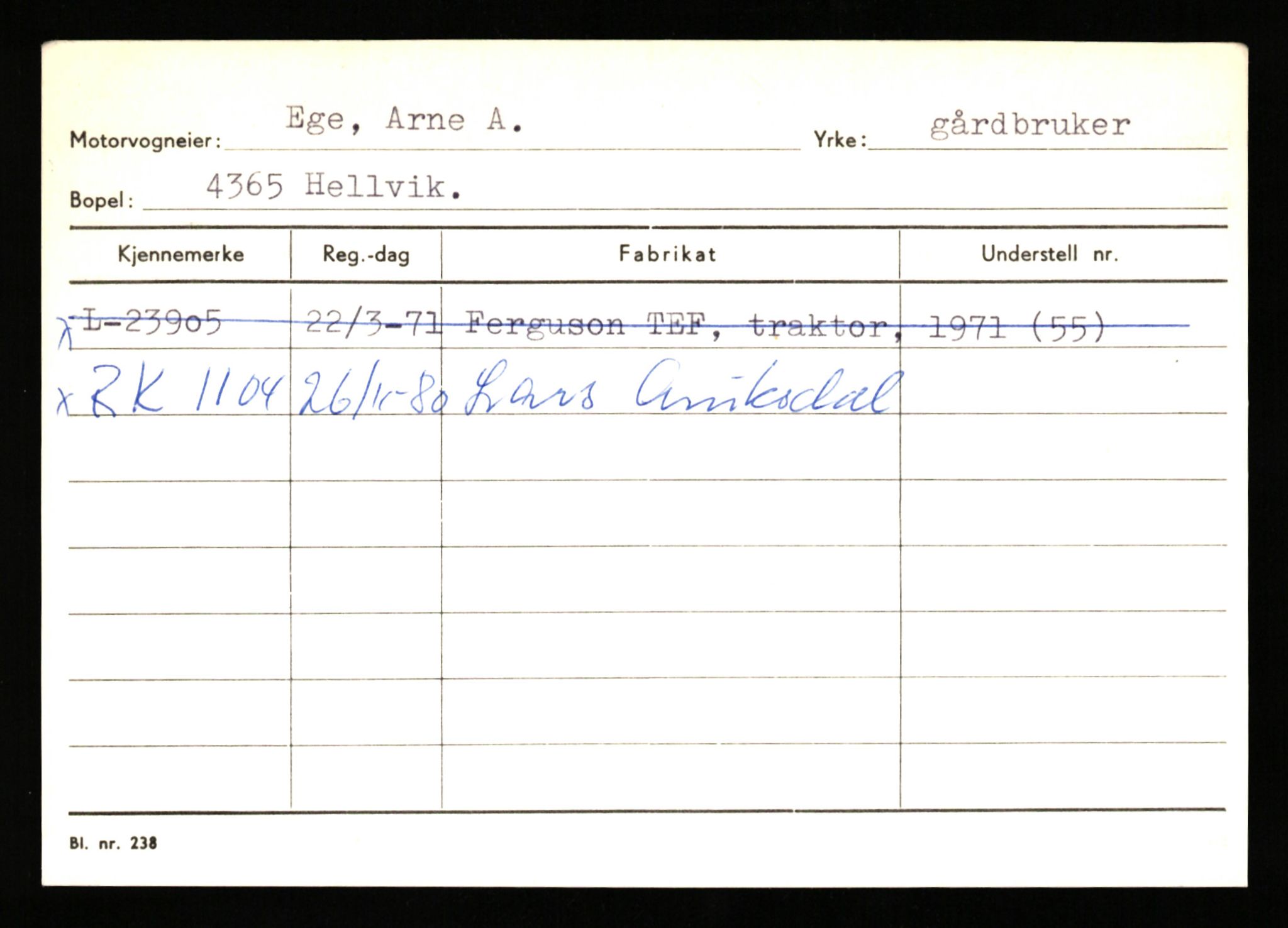 Stavanger trafikkstasjon, AV/SAST-A-101942/0/H/L0006: Dalva - Egersund, 1930-1971, s. 1855