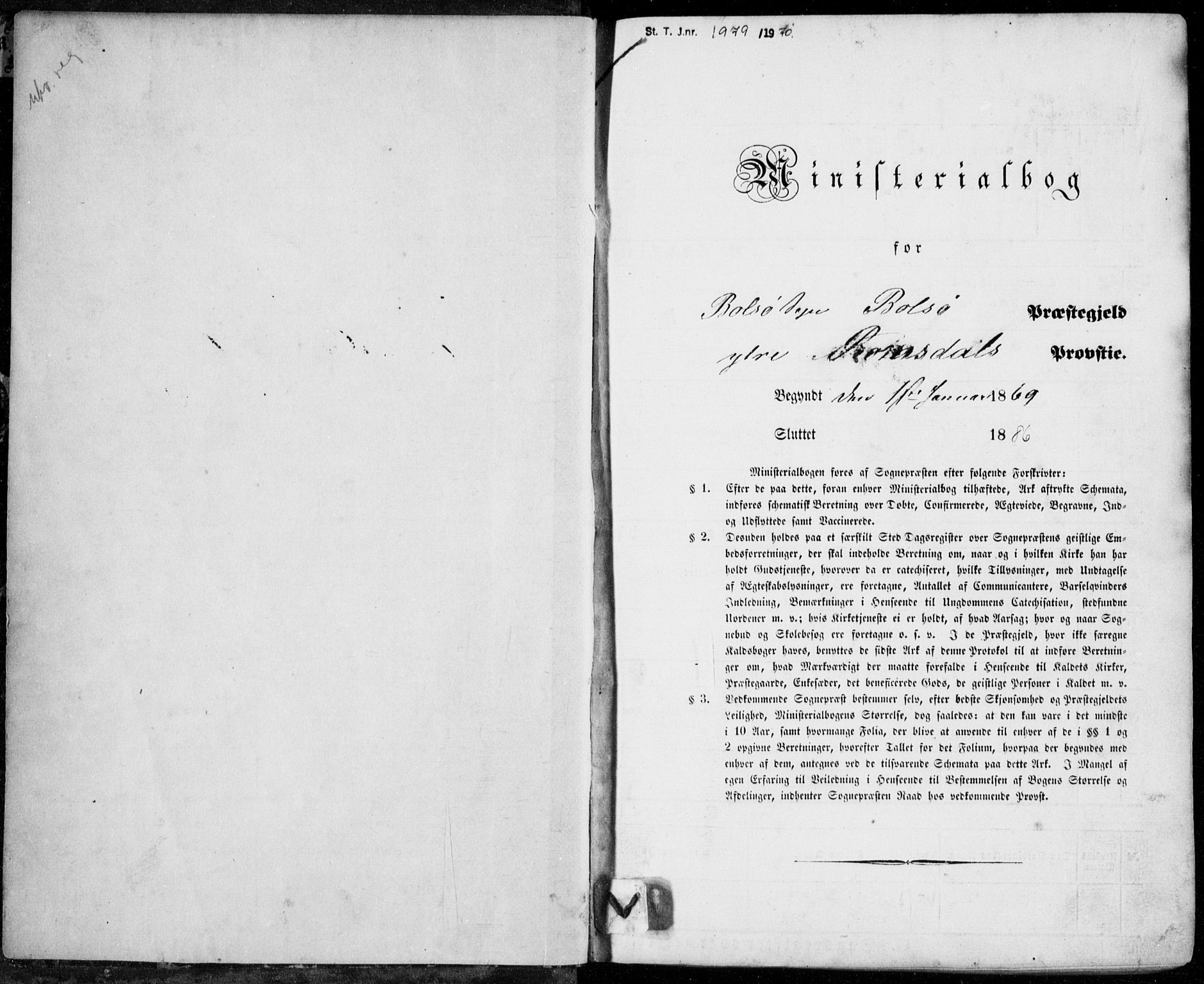 Ministerialprotokoller, klokkerbøker og fødselsregistre - Møre og Romsdal, SAT/A-1454/555/L0655: Ministerialbok nr. 555A05, 1869-1886