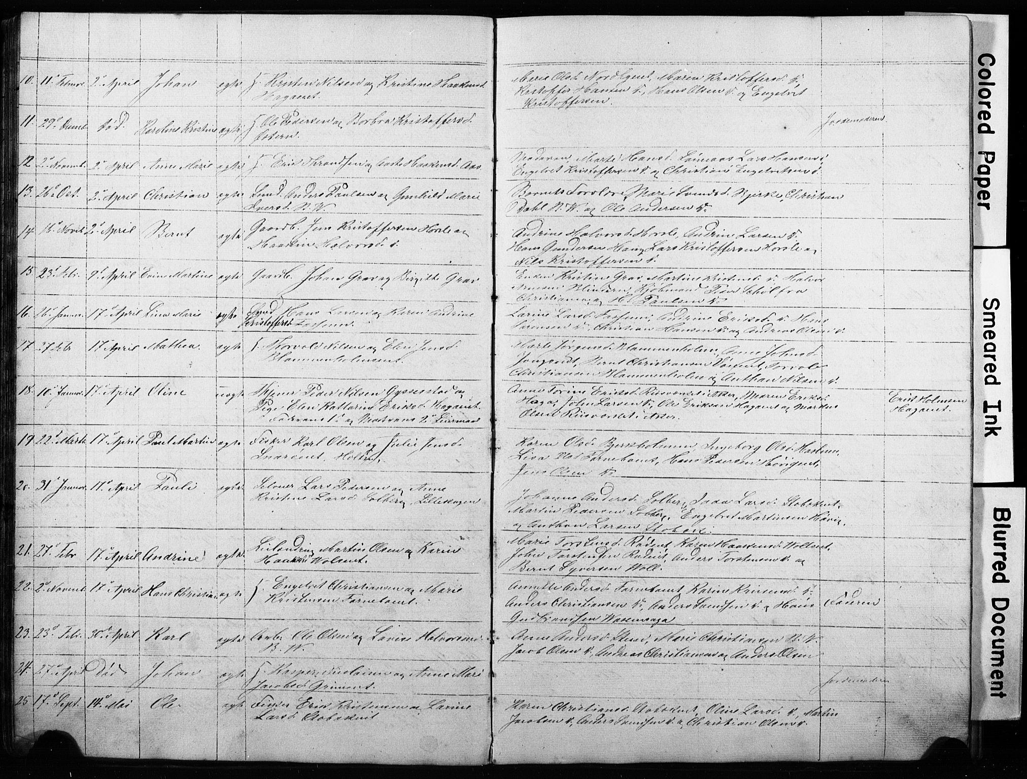 Asker prestekontor Kirkebøker, AV/SAO-A-10256a/G/Gc/L0001: Klokkerbok nr. III 1, 1854-1873