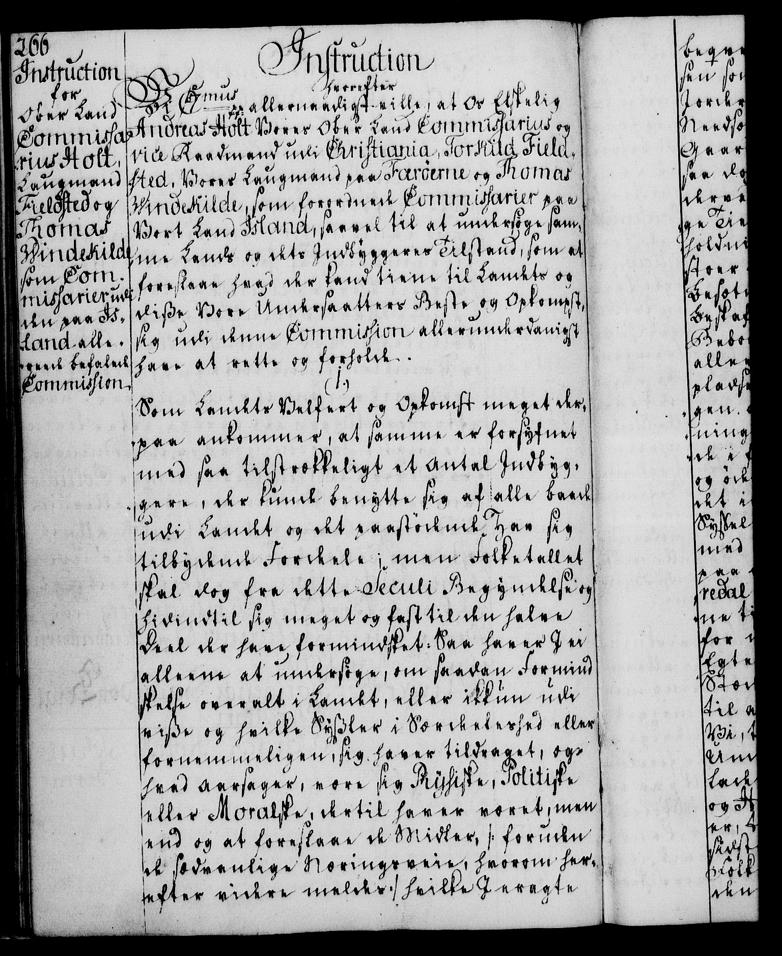 Rentekammeret, Kammerkanselliet, RA/EA-3111/G/Gg/Ggi/L0003: Norsk instruksjonsprotokoll med register (merket RK 53.36), 1751-1775, s. 266