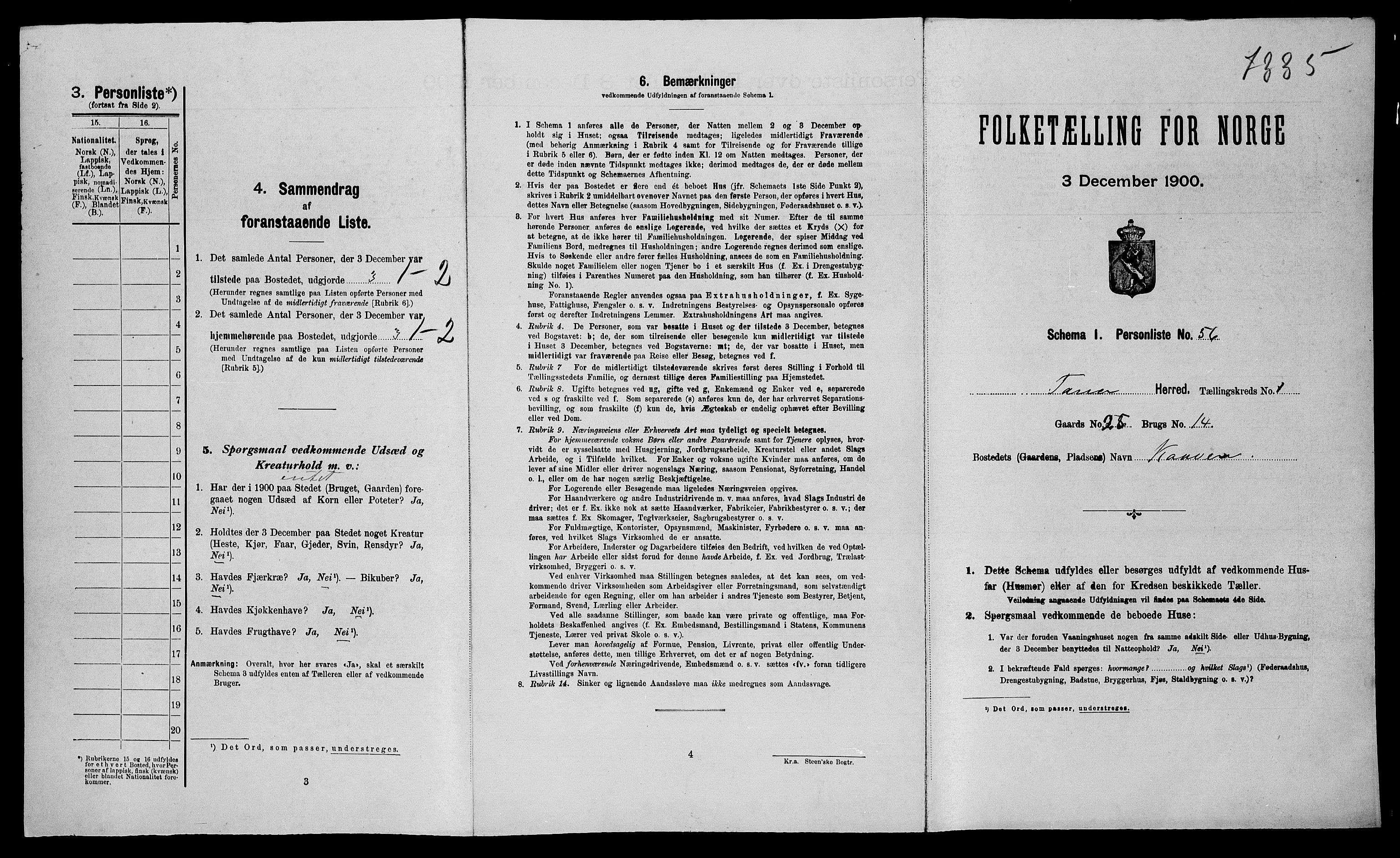 SATØ, Folketelling 1900 for 2025 Tana herred, 1900, s. 130