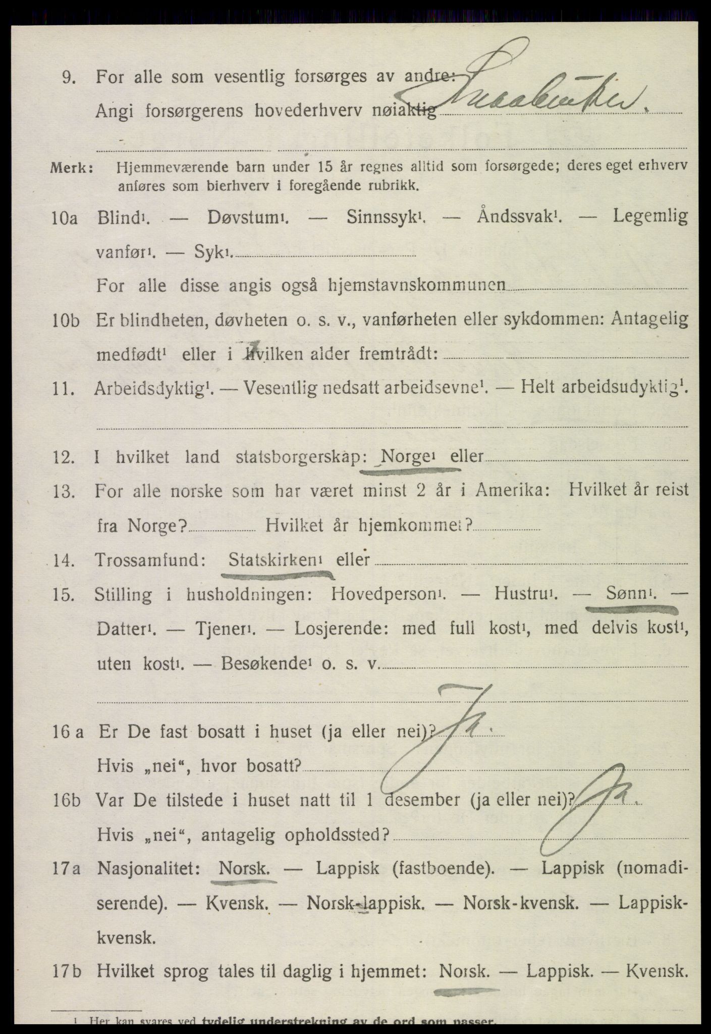 SAT, Folketelling 1920 for 1718 Leksvik herred, 1920, s. 2145