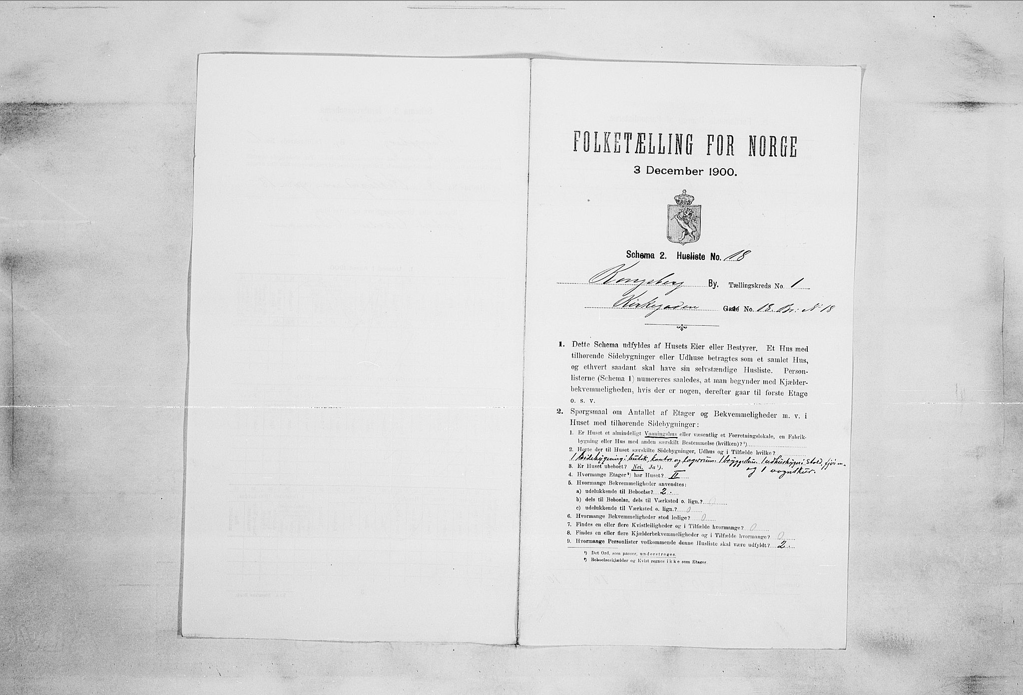 RA, Folketelling 1900 for 0604 Kongsberg kjøpstad, 1900, s. 116