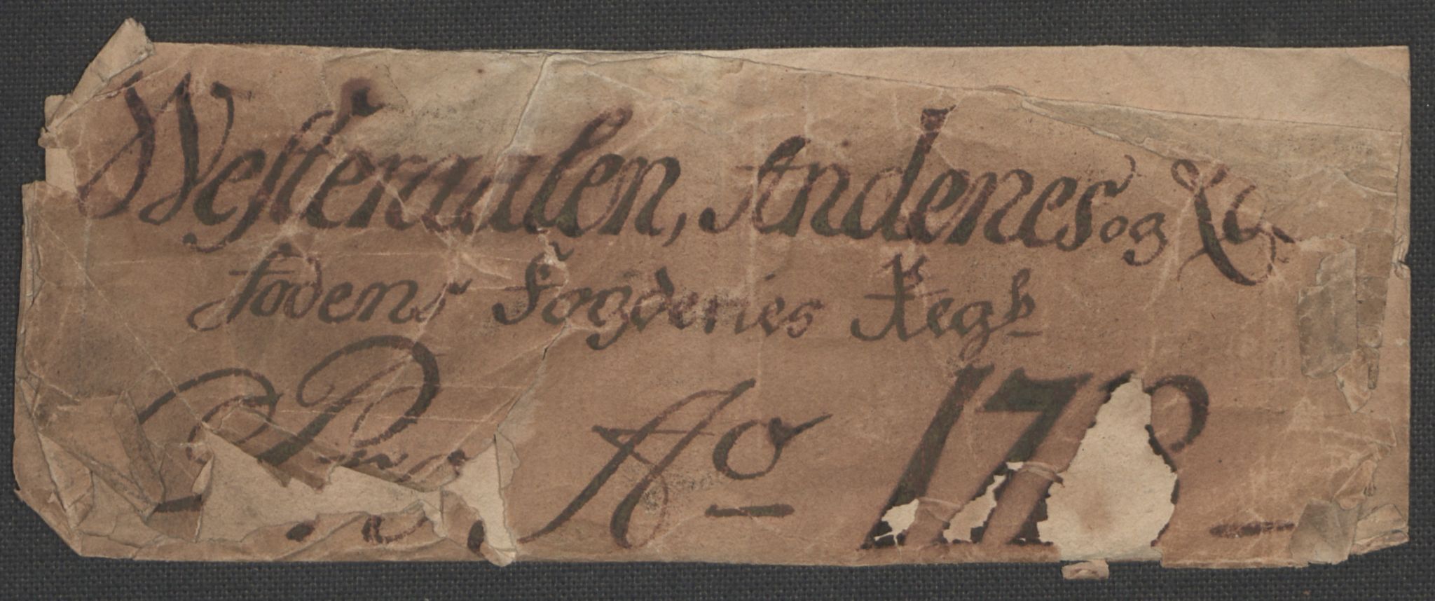 Rentekammeret inntil 1814, Reviderte regnskaper, Fogderegnskap, RA/EA-4092/R67/L4683: Fogderegnskap Vesterålen, Andenes og Lofoten, 1717, s. 3