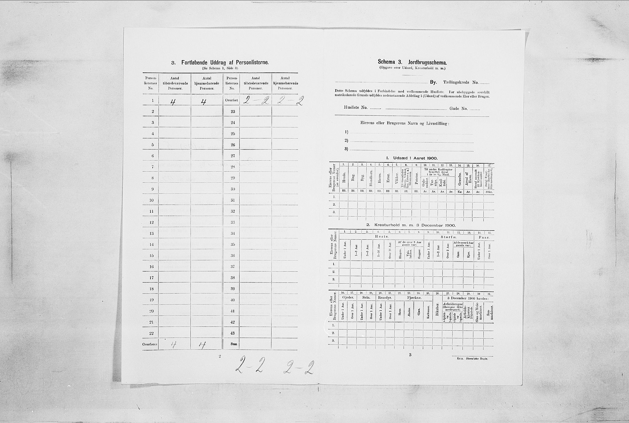 SAO, Folketelling 1900 for 0103 Fredrikstad kjøpstad, 1900