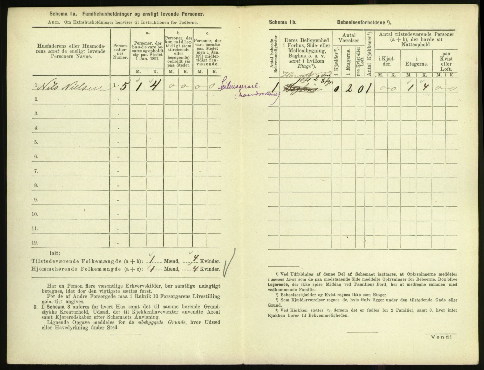 RA, Folketelling 1891 for 1002 Mandal ladested, 1891, s. 1186