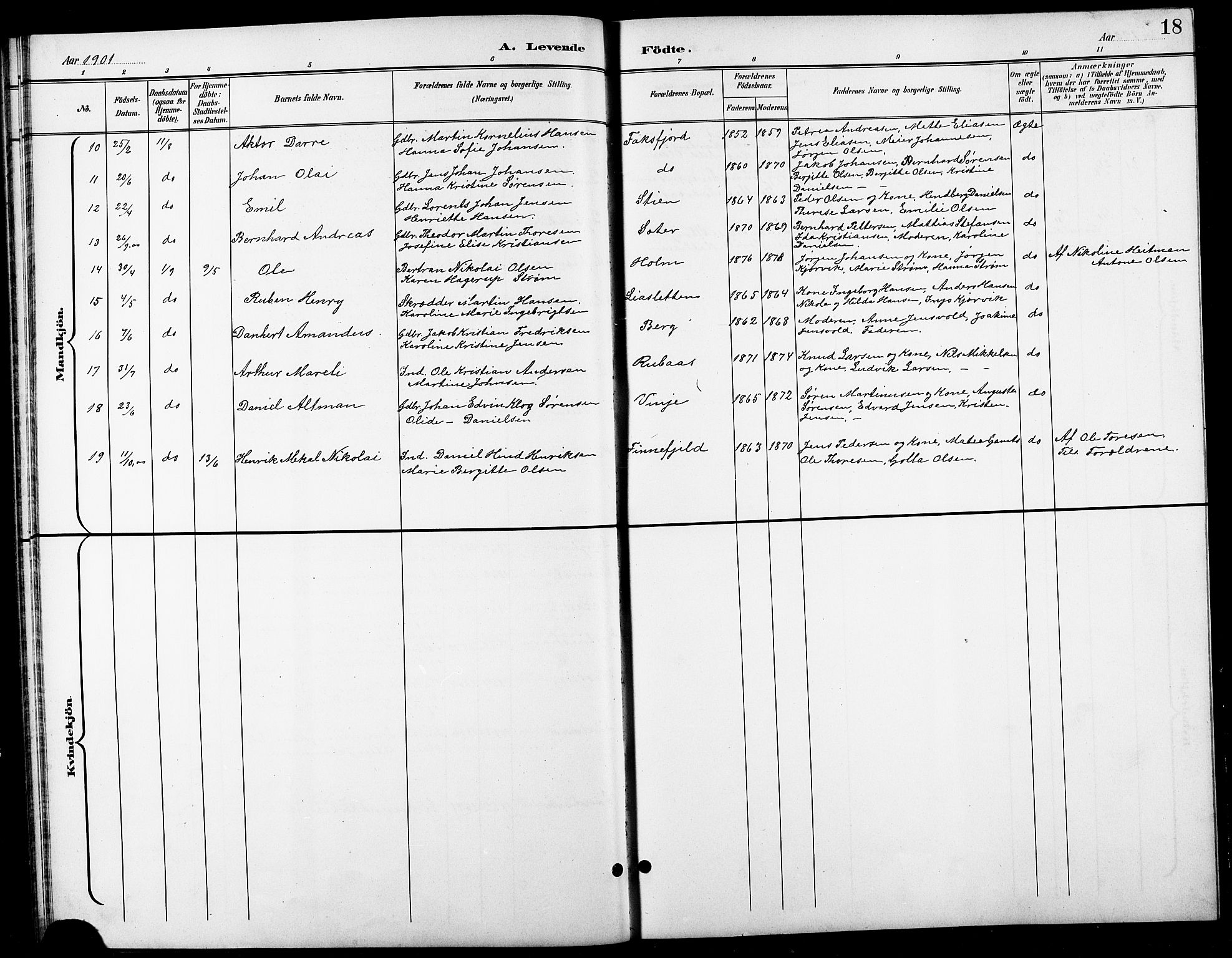 Tranøy sokneprestkontor, SATØ/S-1313/I/Ia/Iab/L0014klokker: Klokkerbok nr. 14, 1896-1918, s. 18