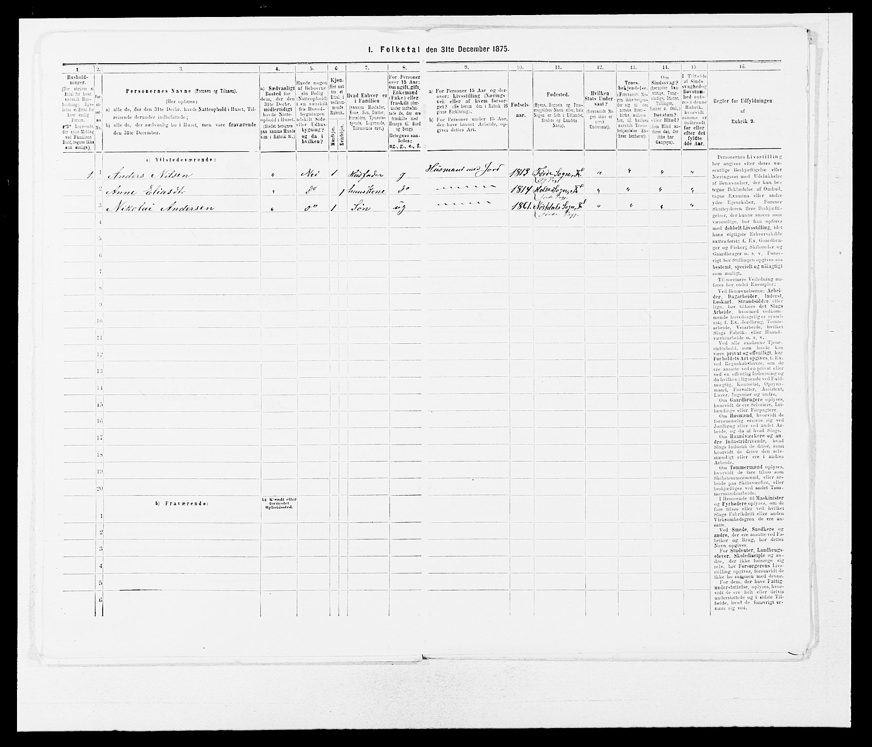 SAB, Folketelling 1875 for 1432P Førde prestegjeld, 1875, s. 1240