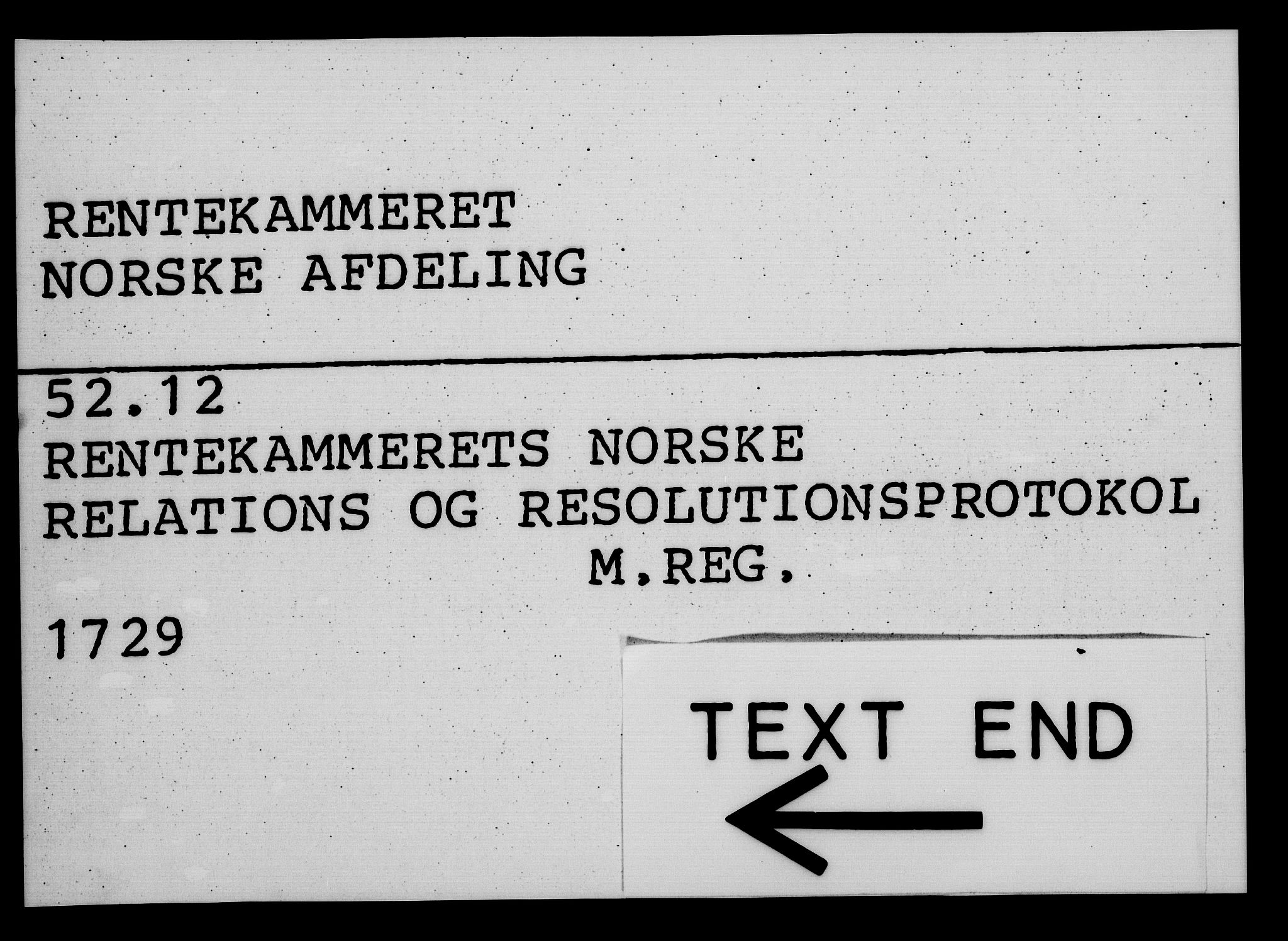 Rentekammeret, Kammerkanselliet, RA/EA-3111/G/Gf/Gfa/L0012: Norsk relasjons- og resolusjonsprotokoll (merket RK 52.12), 1729, s. 1041