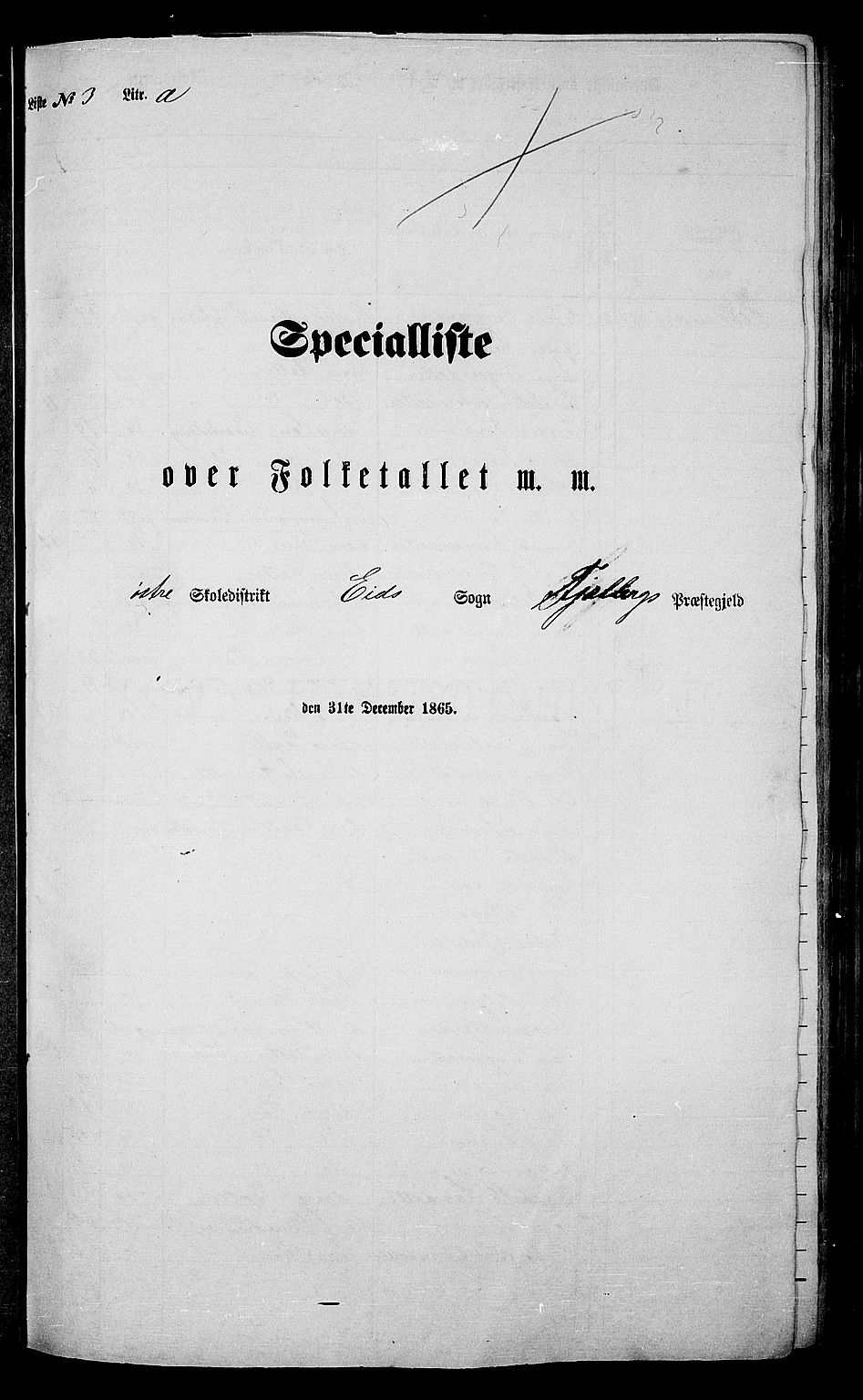 RA, Folketelling 1865 for 1213P Fjelberg prestegjeld, 1865, s. 39