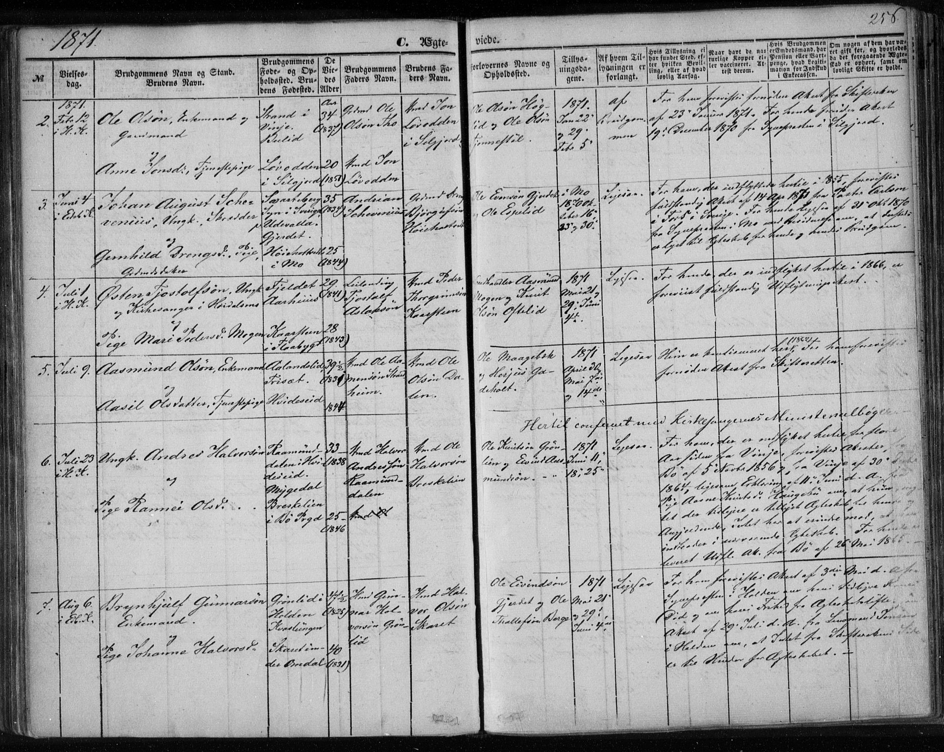 Lårdal kirkebøker, AV/SAKO-A-284/F/Fa/L0006: Ministerialbok nr. I 6, 1861-1886, s. 256