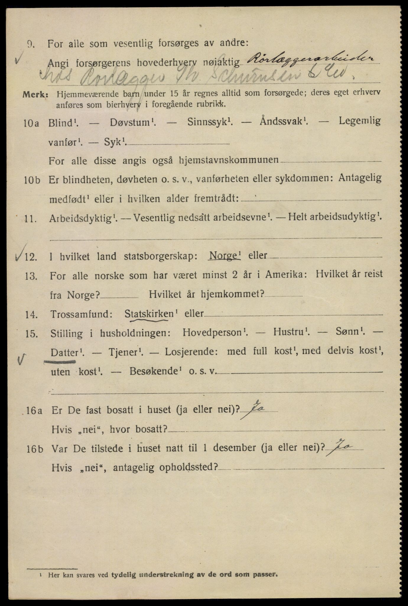 SAO, Folketelling 1920 for 0301 Kristiania kjøpstad, 1920, s. 262882