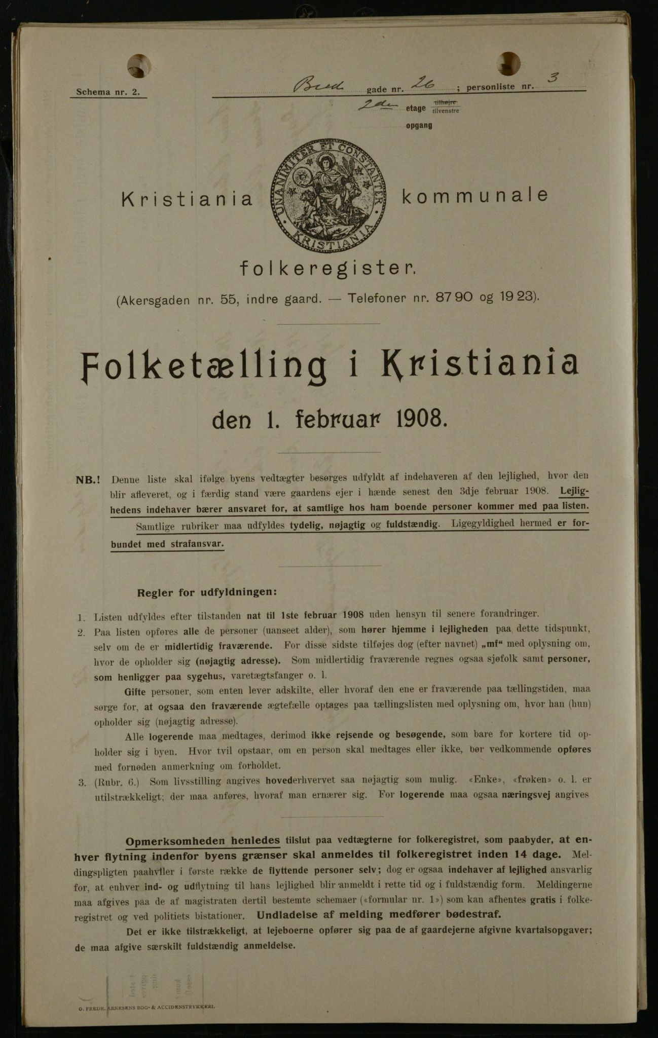 OBA, Kommunal folketelling 1.2.1908 for Kristiania kjøpstad, 1908, s. 8239