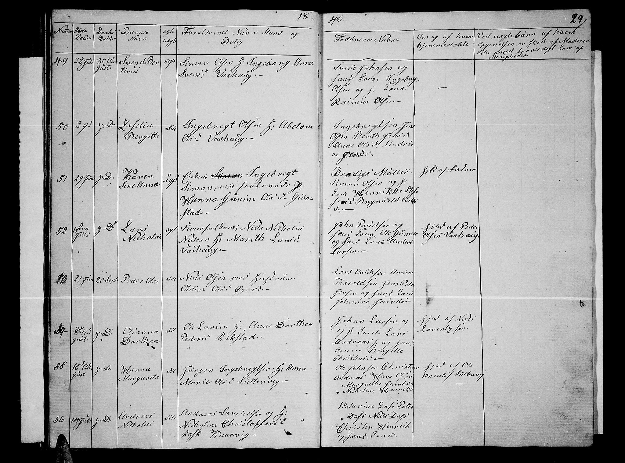 Lenvik sokneprestembete, AV/SATØ-S-1310/H/Ha/Hab/L0002klokker: Klokkerbok nr. 2, 1838-1843, s. 29