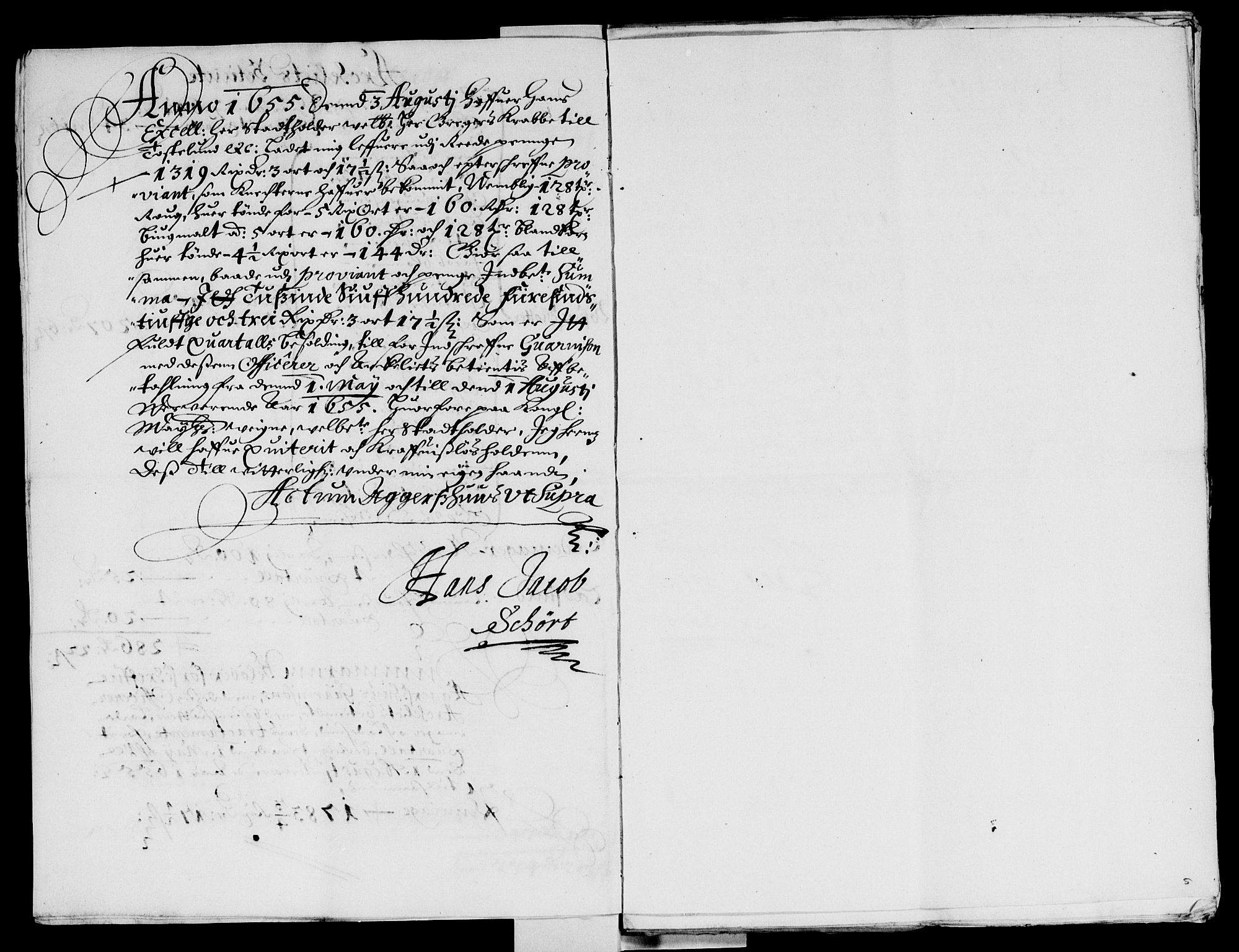 Rentekammeret inntil 1814, Reviderte regnskaper, Lensregnskaper, RA/EA-5023/R/Rb/Rba/L0233: Akershus len, 1655-1656