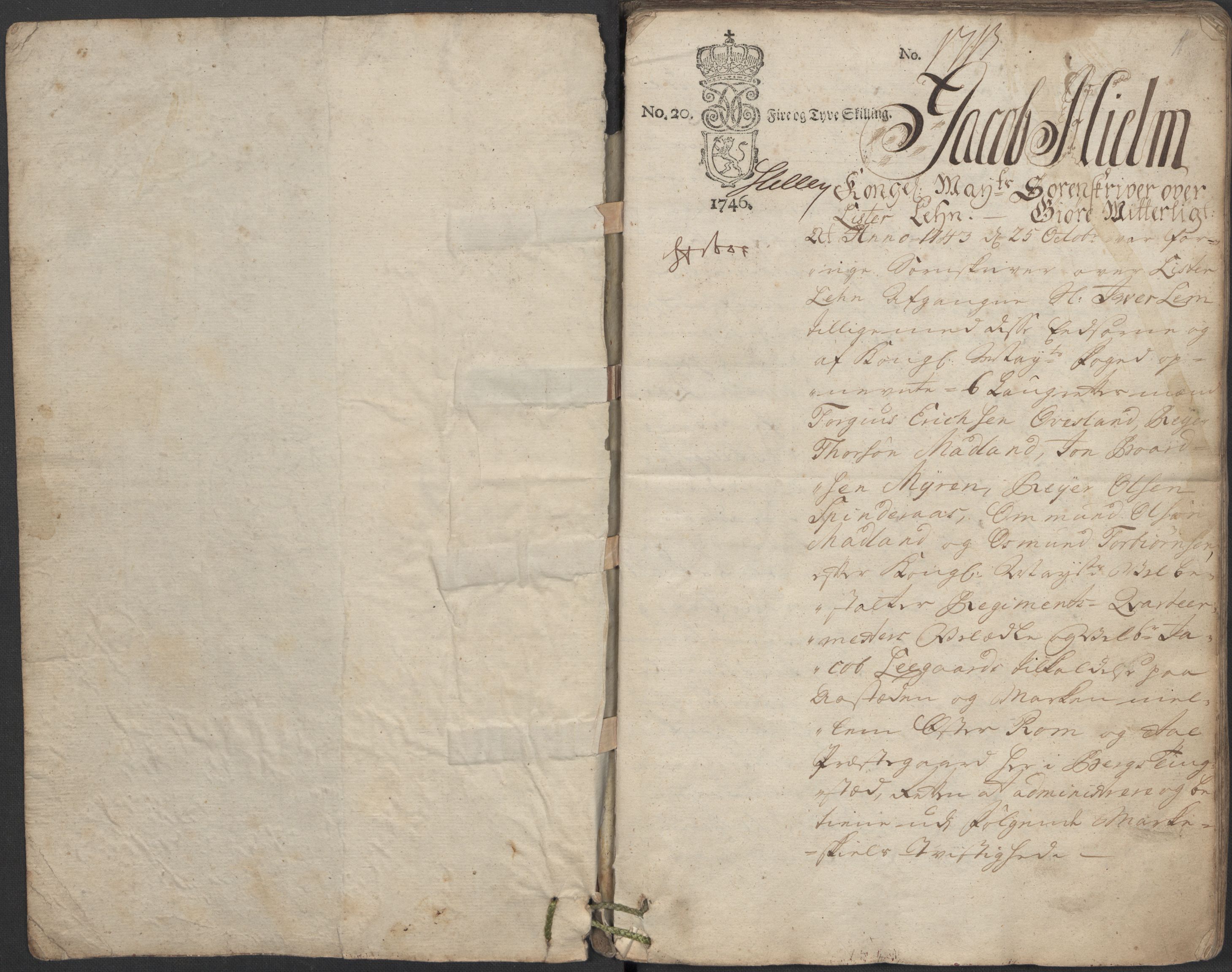 Riksarkivets diplomsamling, RA/EA-5965/F15/L0033: Prestearkiv Vest-Agder, 1748-1837, s. 5