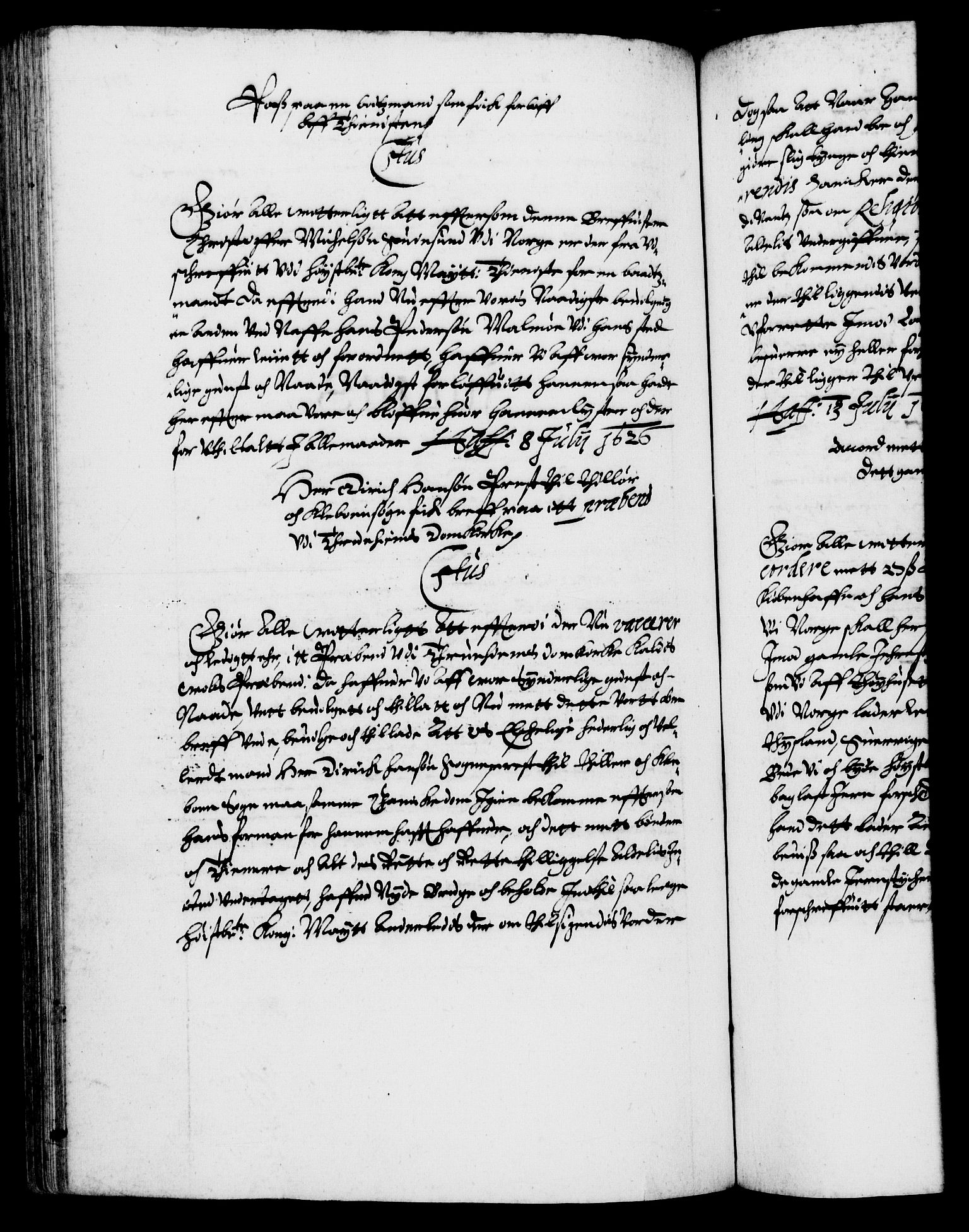 Danske Kanselli 1572-1799, RA/EA-3023/F/Fc/Fca/Fcaa/L0004: Norske registre (mikrofilm), 1617-1630, s. 371b