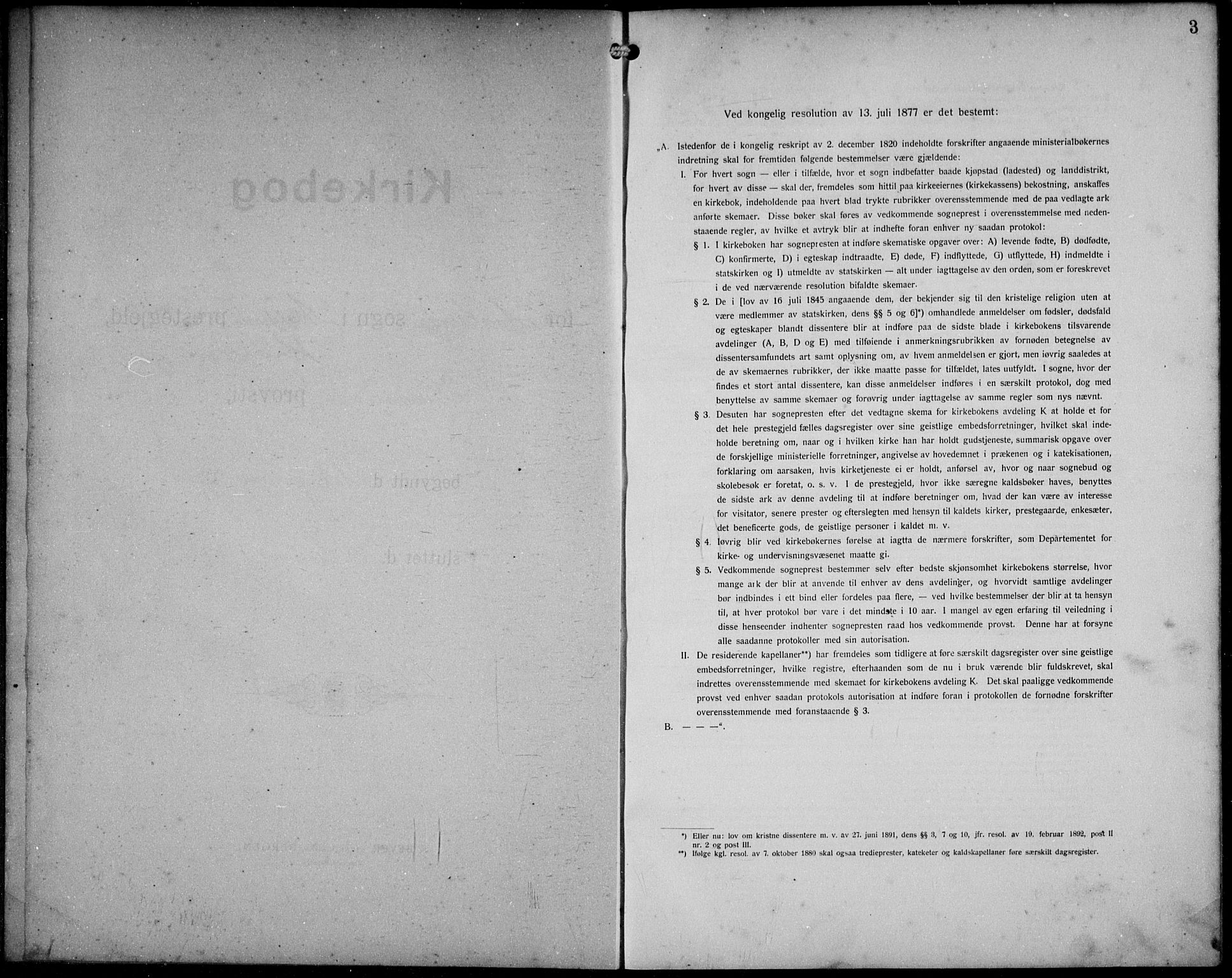 Avaldsnes sokneprestkontor, SAST/A -101851/H/Ha/Hab/L0008: Klokkerbok nr. B 8, 1910-1939, s. 3