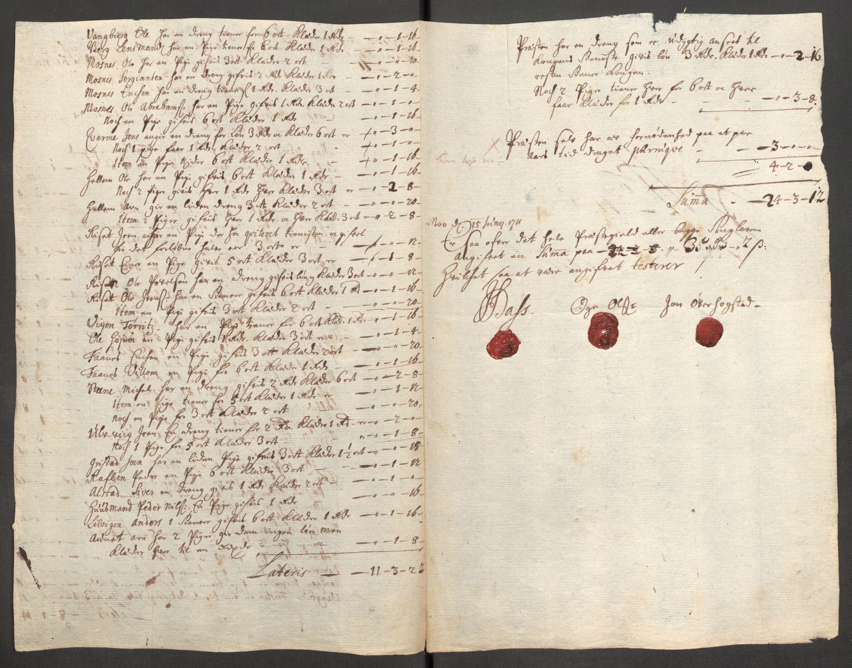 Rentekammeret inntil 1814, Reviderte regnskaper, Fogderegnskap, AV/RA-EA-4092/R62/L4201: Fogderegnskap Stjørdal og Verdal, 1711, s. 445