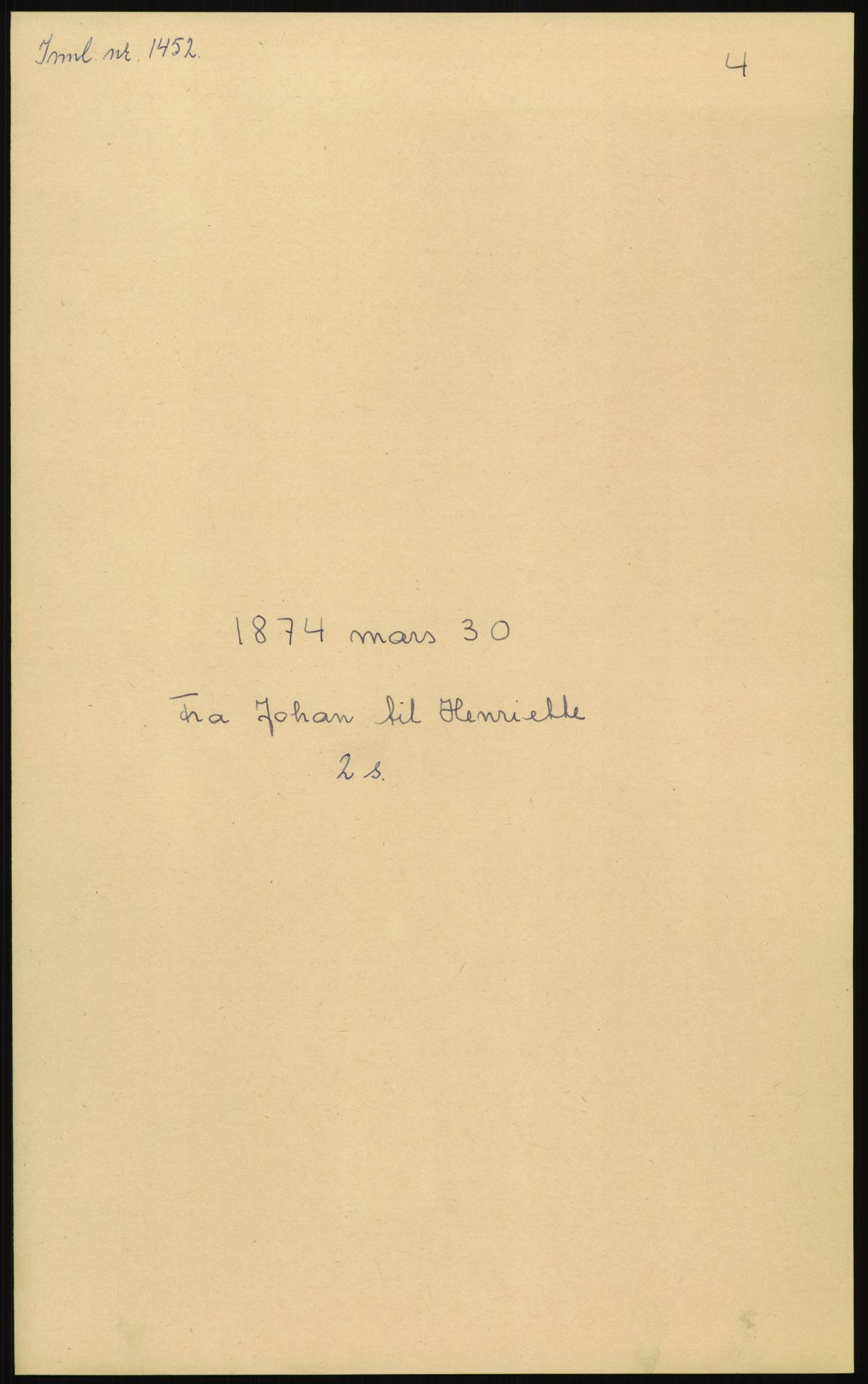 Samlinger til kildeutgivelse, Amerikabrevene, RA/EA-4057/F/L0008: Innlån fra Hedmark: Gamkind - Semmingsen, 1838-1914, s. 121