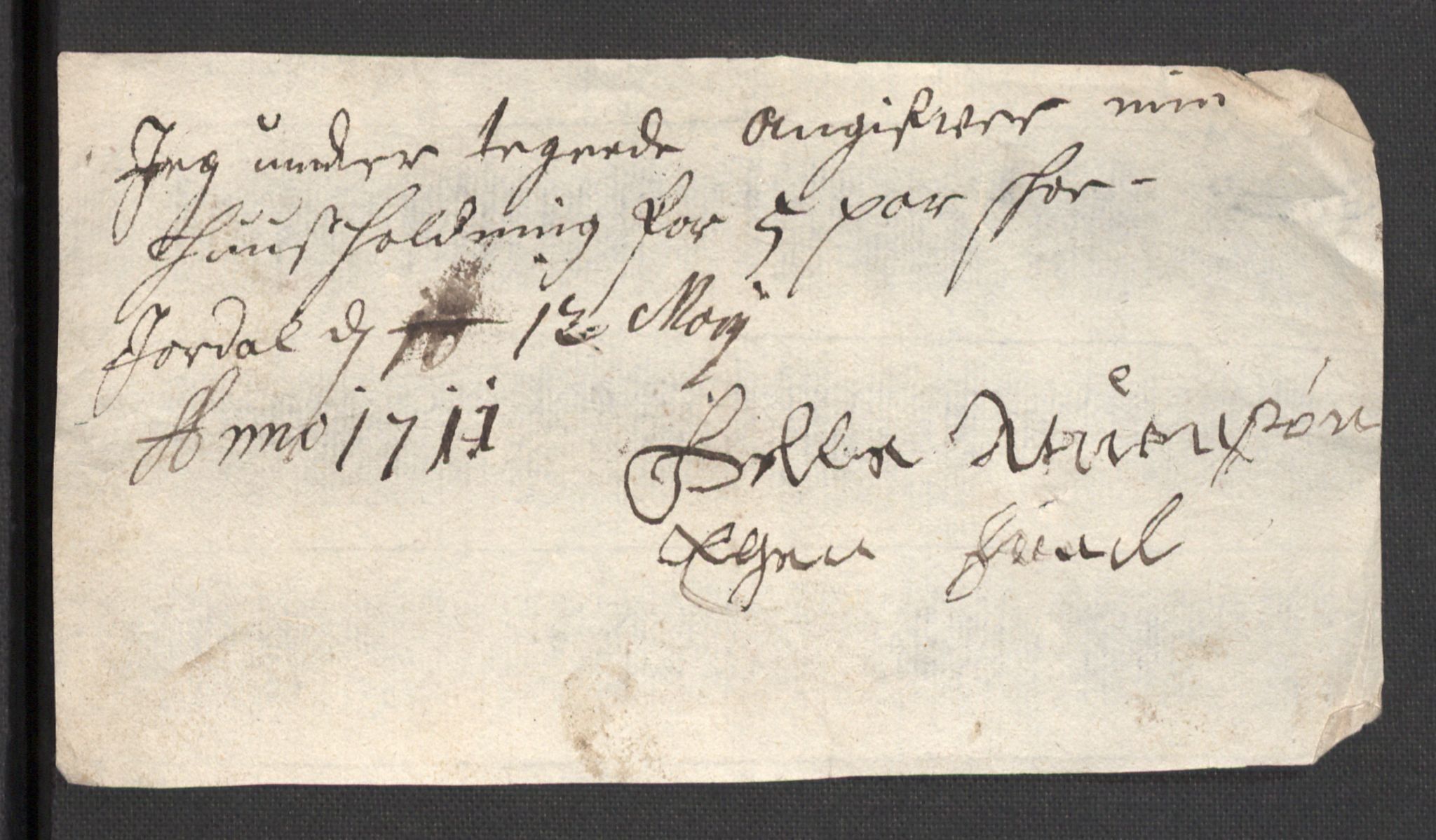 Rentekammeret inntil 1814, Reviderte regnskaper, Fogderegnskap, AV/RA-EA-4092/R36/L2121: Fogderegnskap Øvre og Nedre Telemark og Bamble, 1711, s. 263