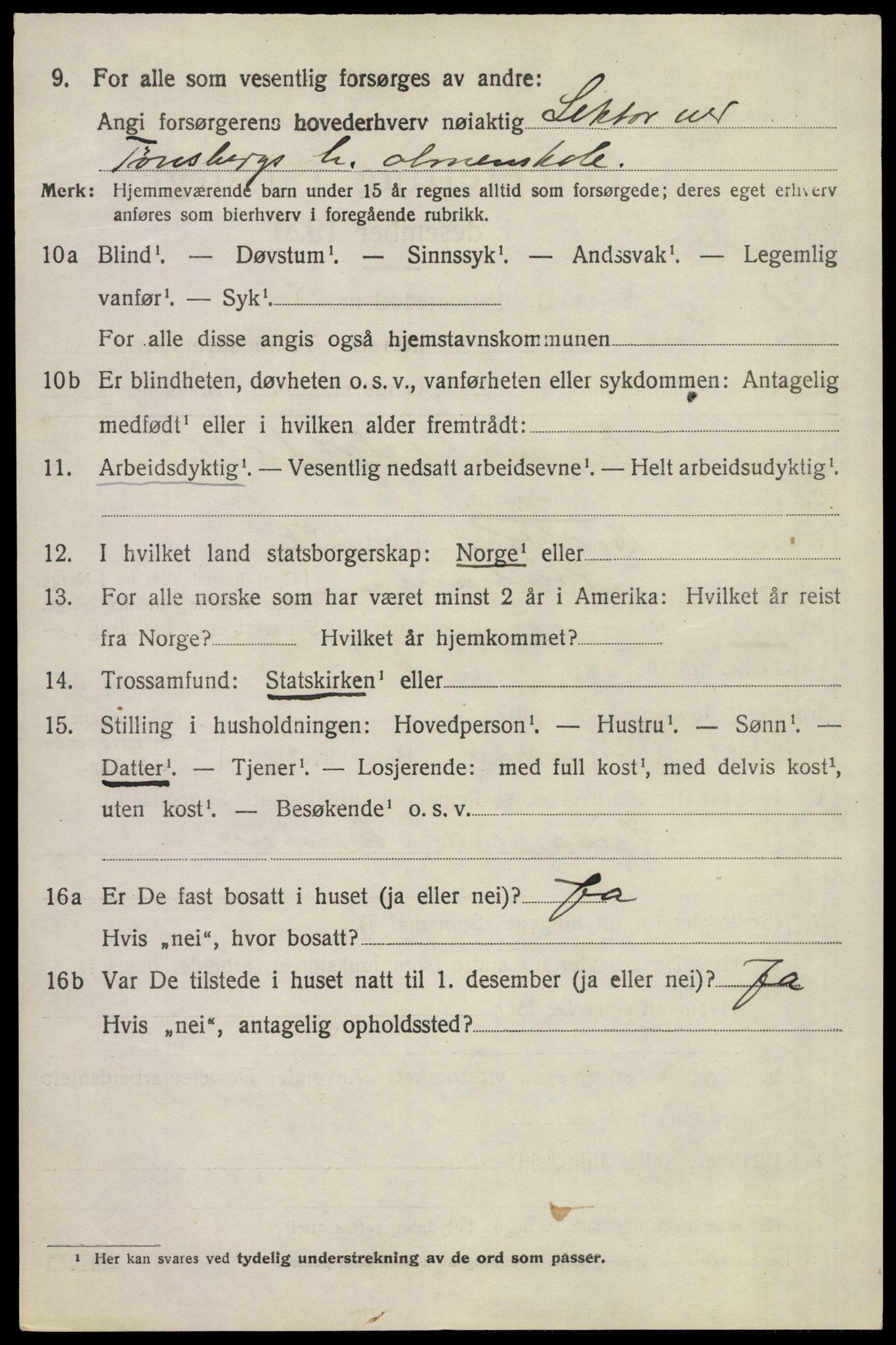 SAKO, Folketelling 1920 for 0721 Sem herred, 1920, s. 13010