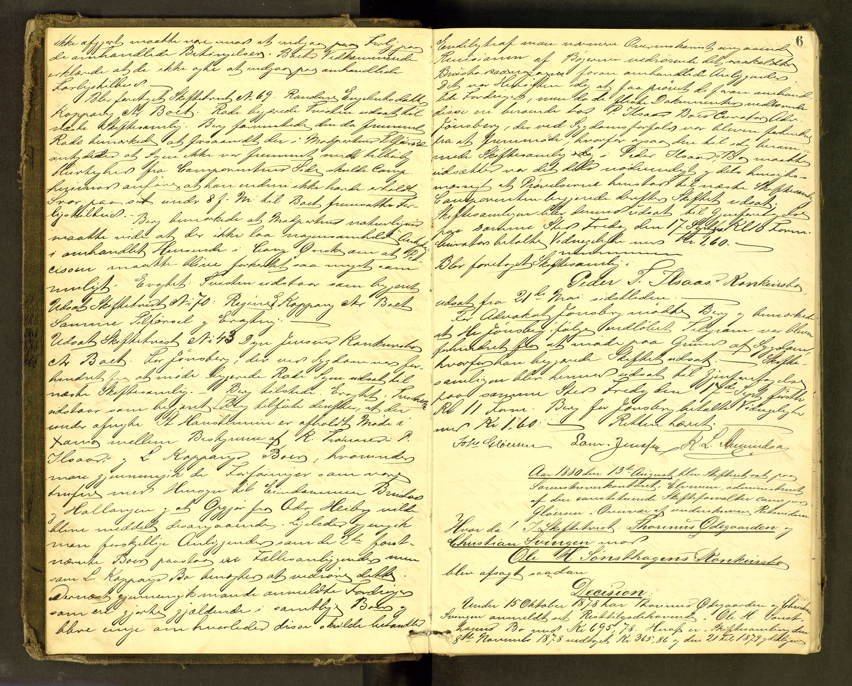 Sør-Østerdal sorenskriveri, AV/SAH-TING-018/J/Jb/L0008: Skiftebehandlingsprotokoll, 1880-1888, s. 6