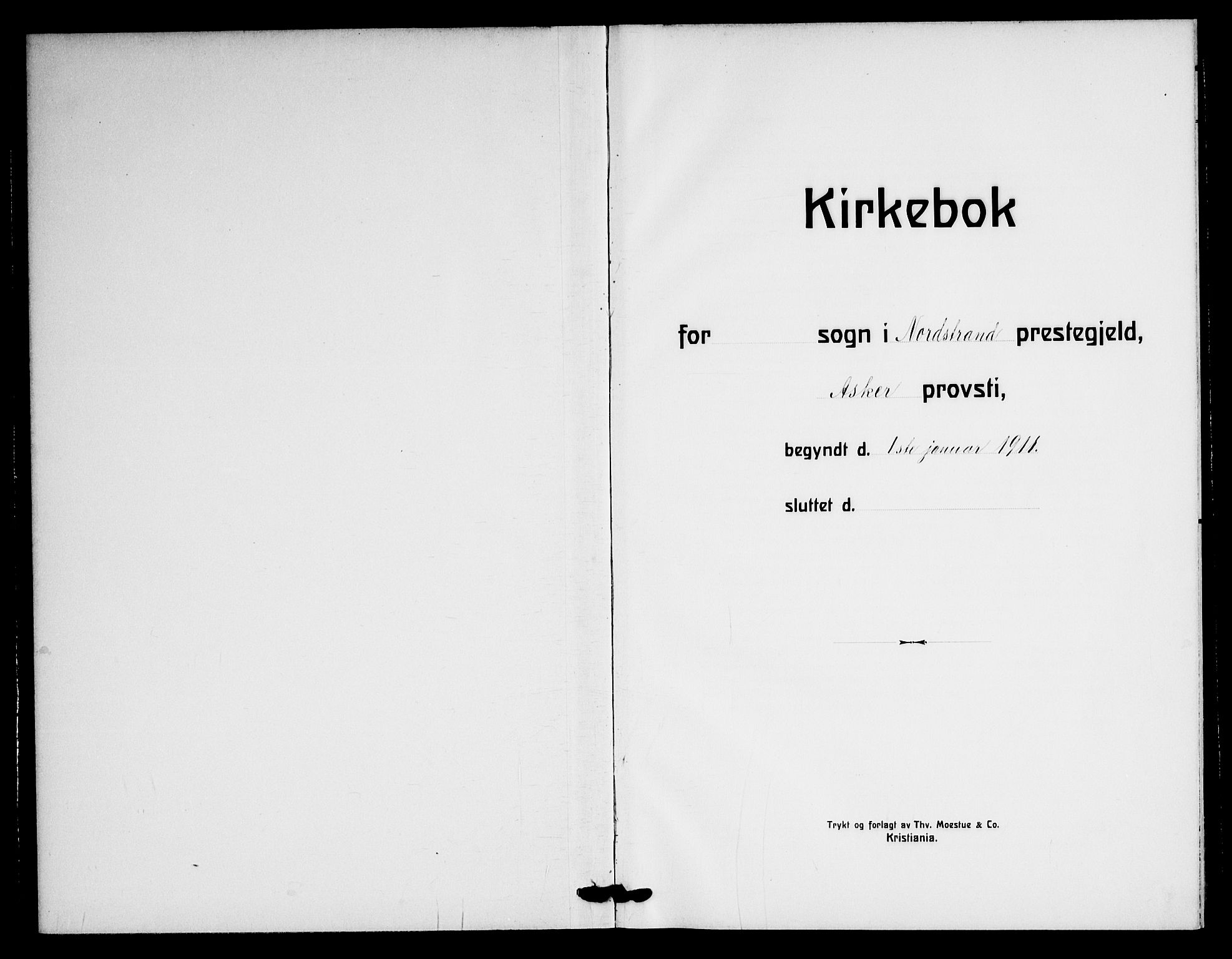 Nordstrand prestekontor Kirkebøker, AV/SAO-A-10362a/G/Ga/L0001: Klokkerbok nr. I 1, 1911-1918