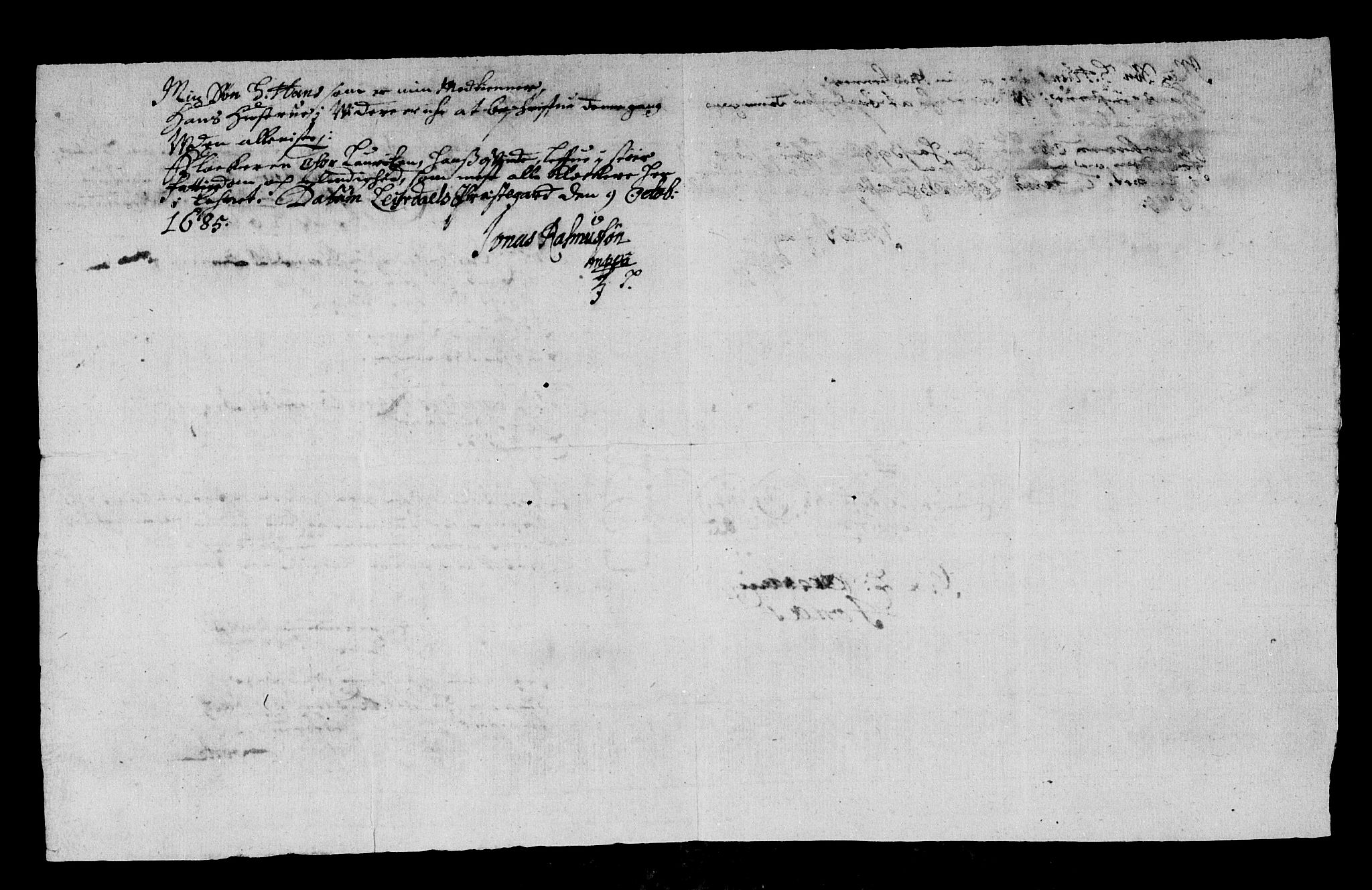 Rentekammeret inntil 1814, Reviderte regnskaper, Stiftamtstueregnskaper, Bergen stiftamt, AV/RA-EA-6043/R/Rc/L0078: Bergen stiftamt, 1685