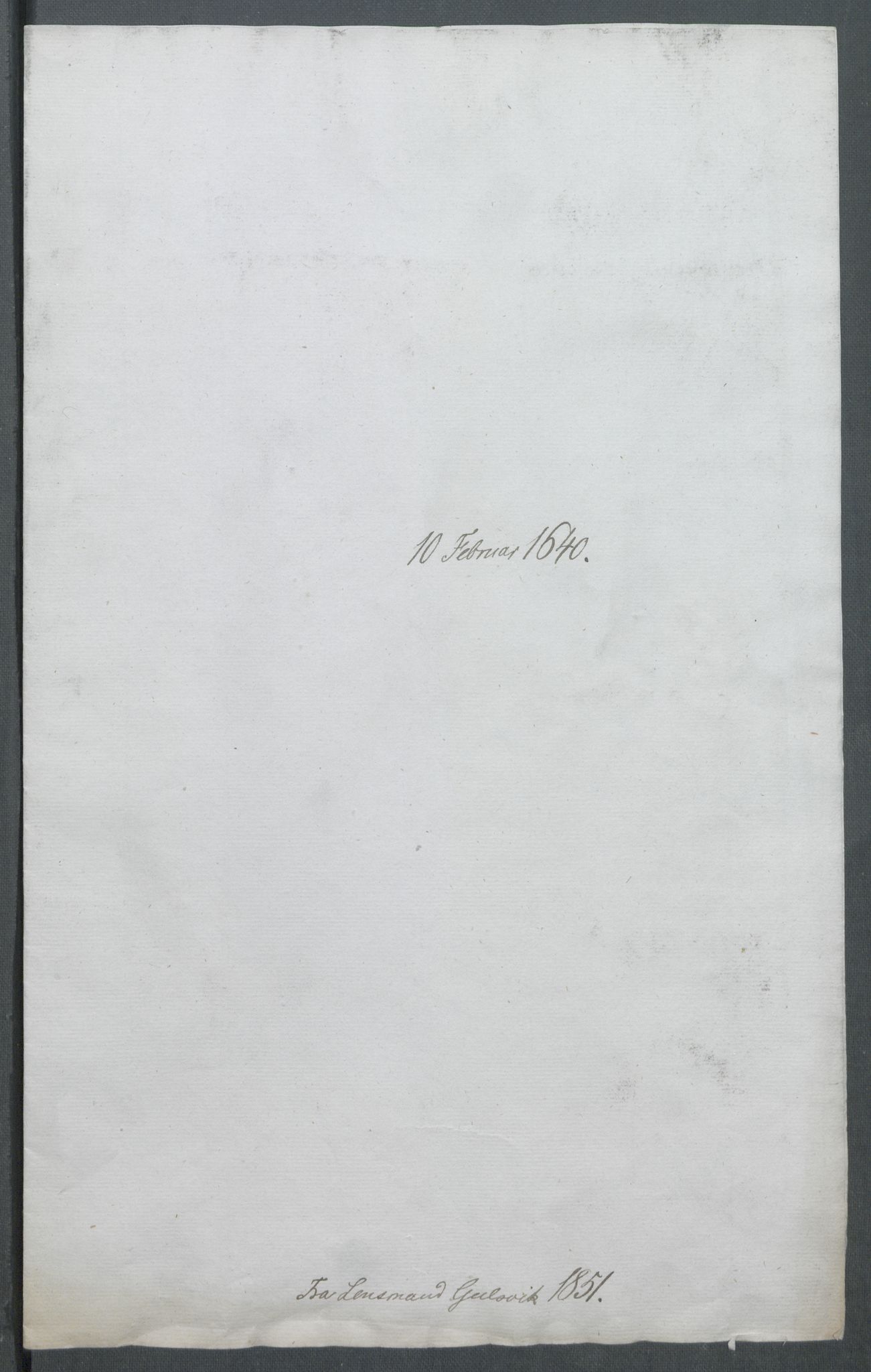 Riksarkivets diplomsamling, AV/RA-EA-5965/F02/L0153: Dokumenter, 1640, s. 11