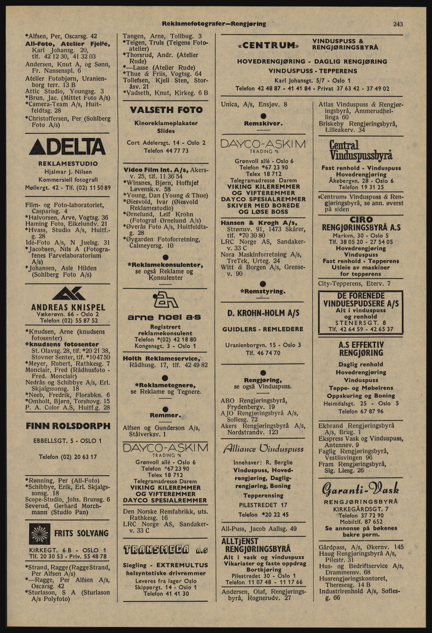 Kristiania/Oslo adressebok, PUBL/-, 1977-1978, s. 243